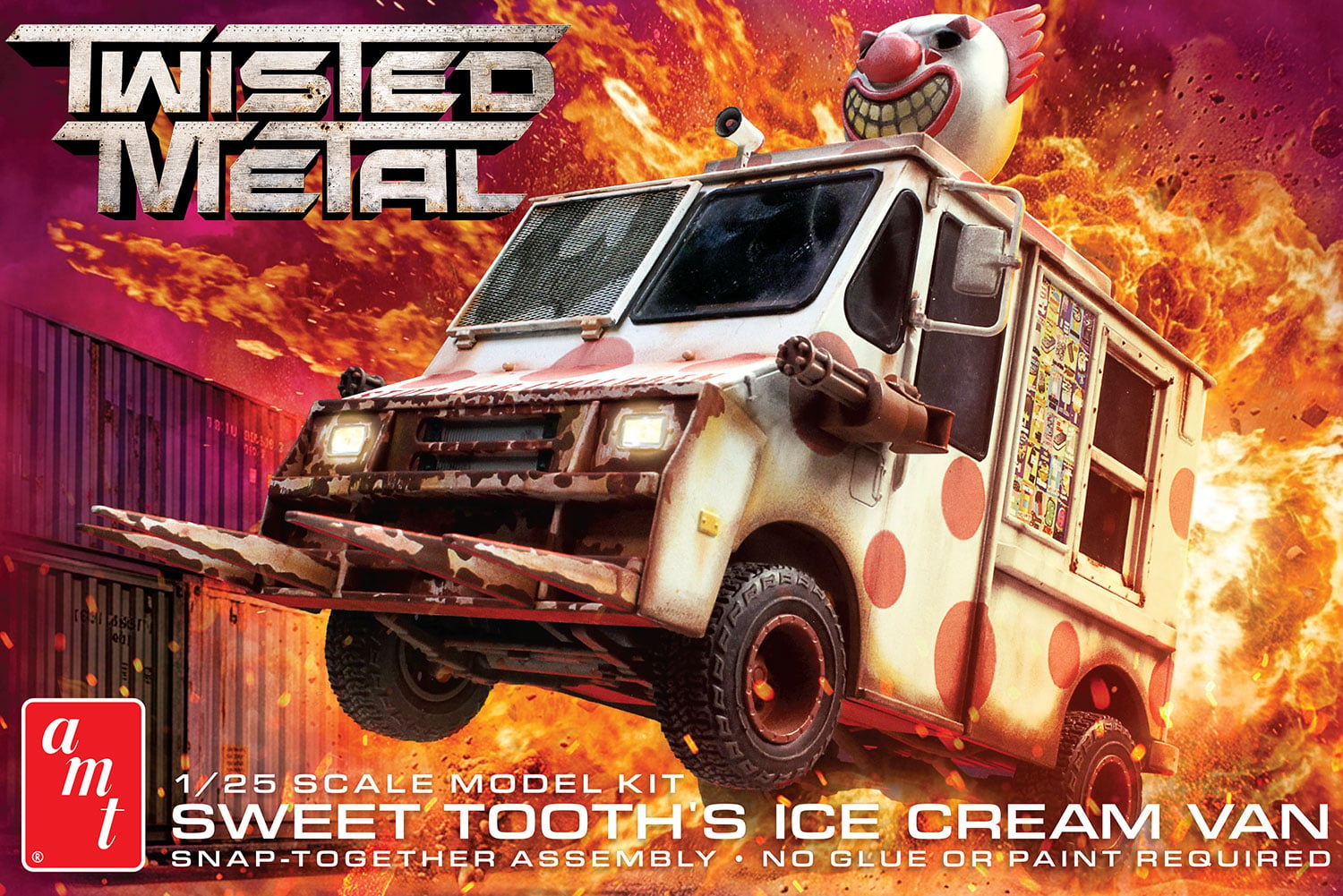 Twisted Metal Sweet Tooth's Ice Cream Van 1/25 Scale Model Kit Gallery Image 3