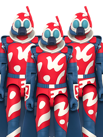 G.I. Joe ReAction+ Cobra-La Royal Guard (Force Pack) BBTS Exclusive Action Figure Three-Pack Gallery Image 2