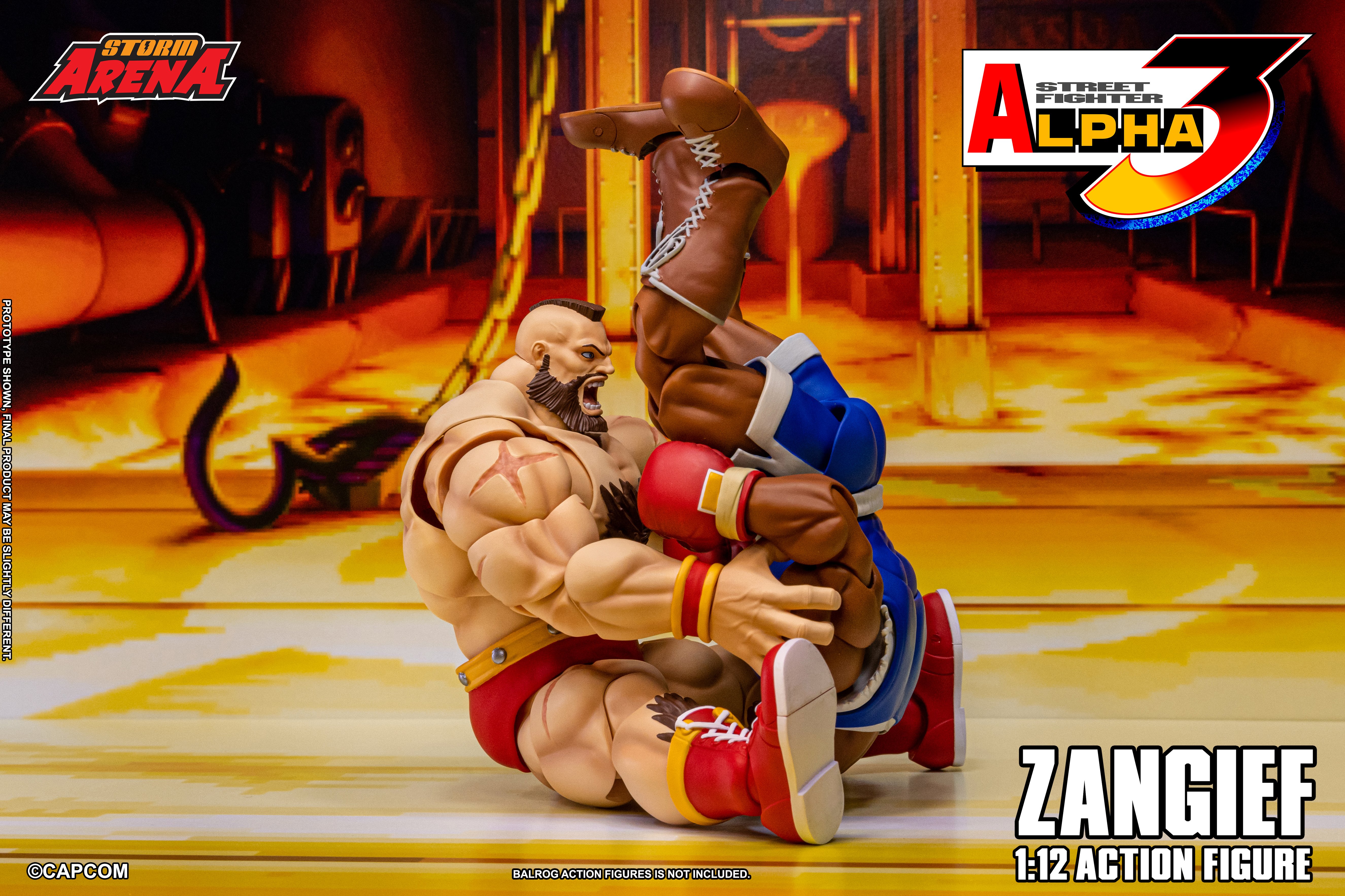 Street Fighter Alpha 3 Storm Arena Zangief 1/12 Scale Action Figure Gallery Image 21
