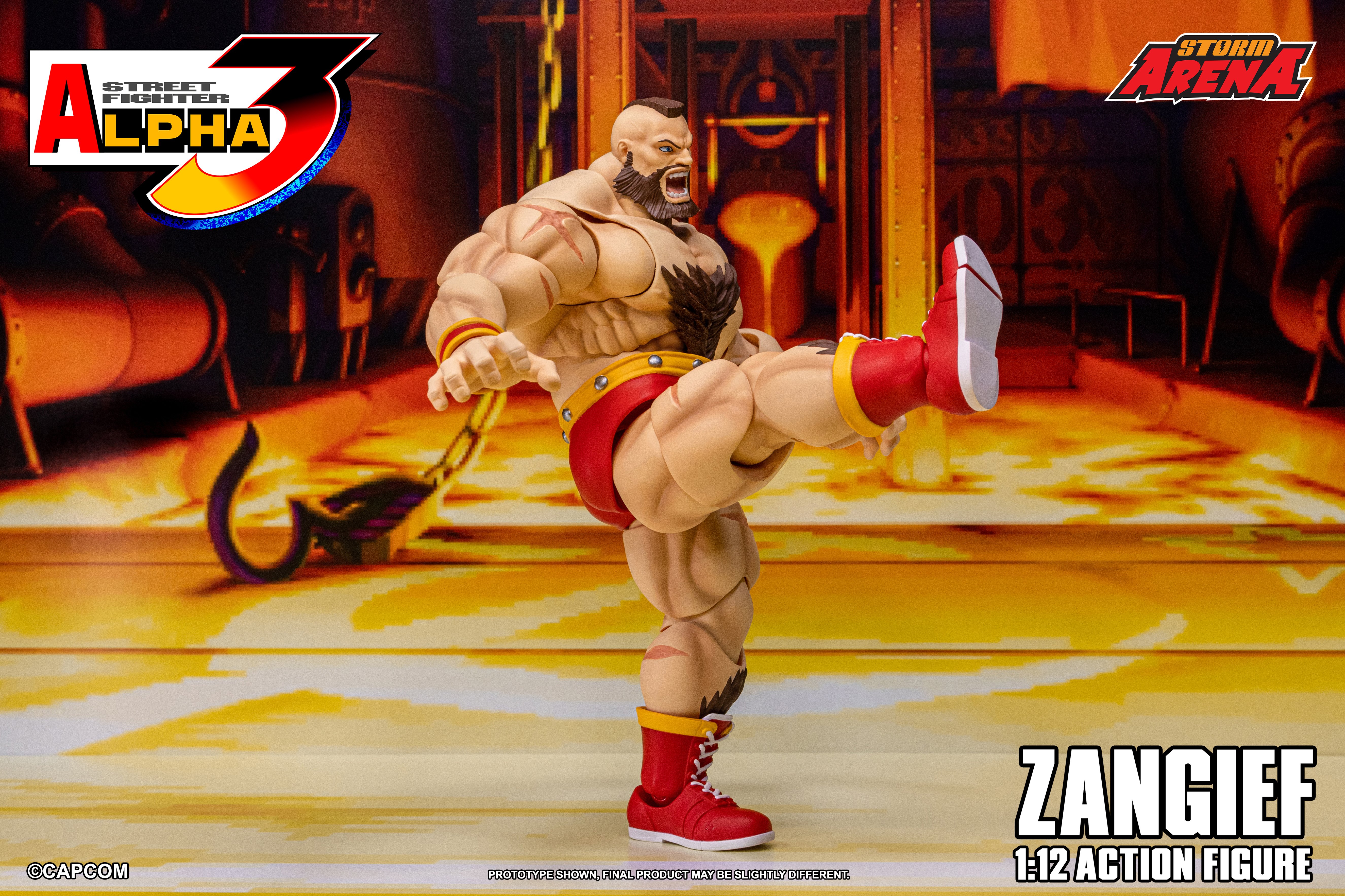 Street Fighter Alpha 3 Storm Arena Zangief 1/12 Scale Action Figure Gallery Image 10