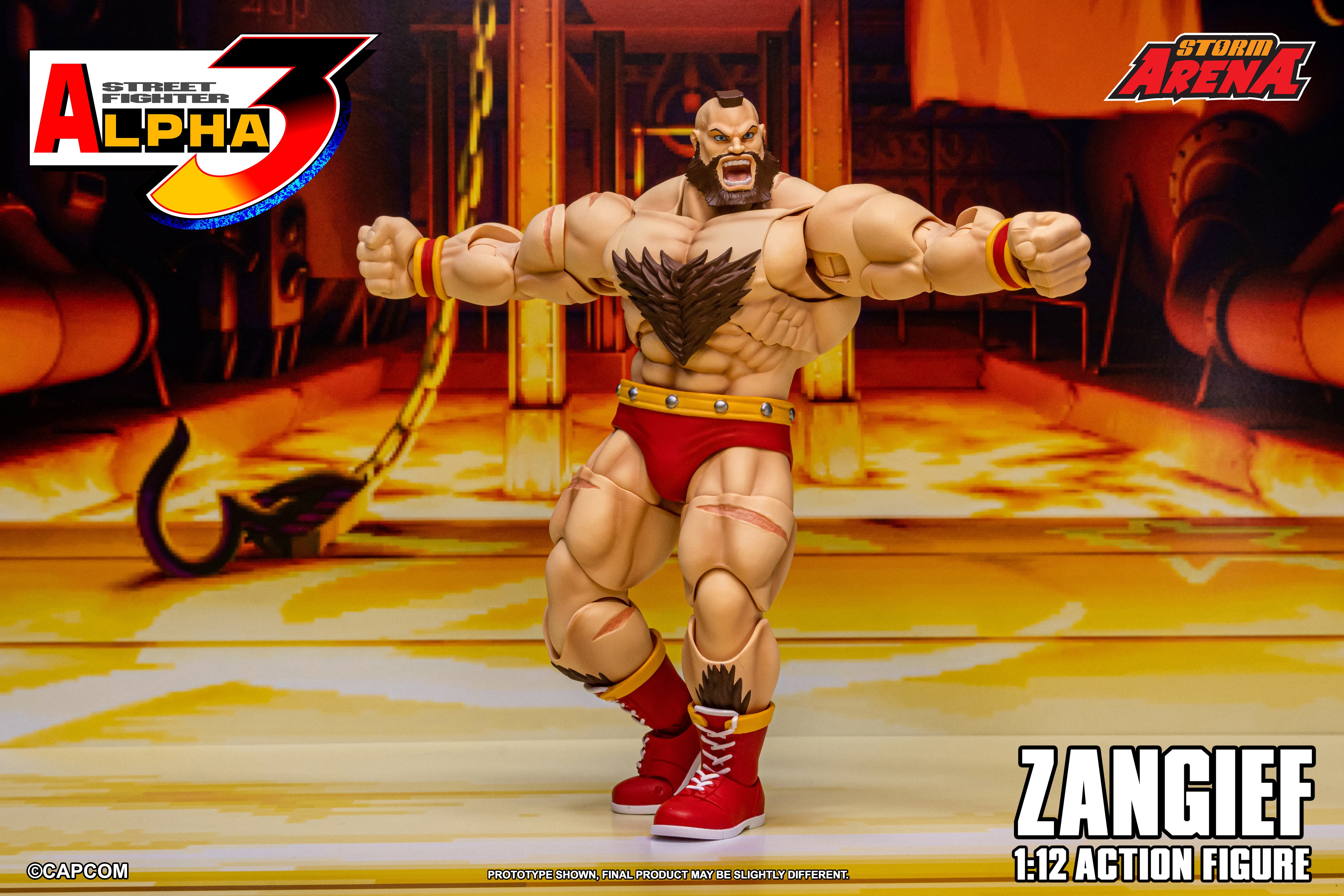 Street Fighter Alpha 3 Storm Arena Zangief 1/12 Scale Action Figure Gallery Image 12