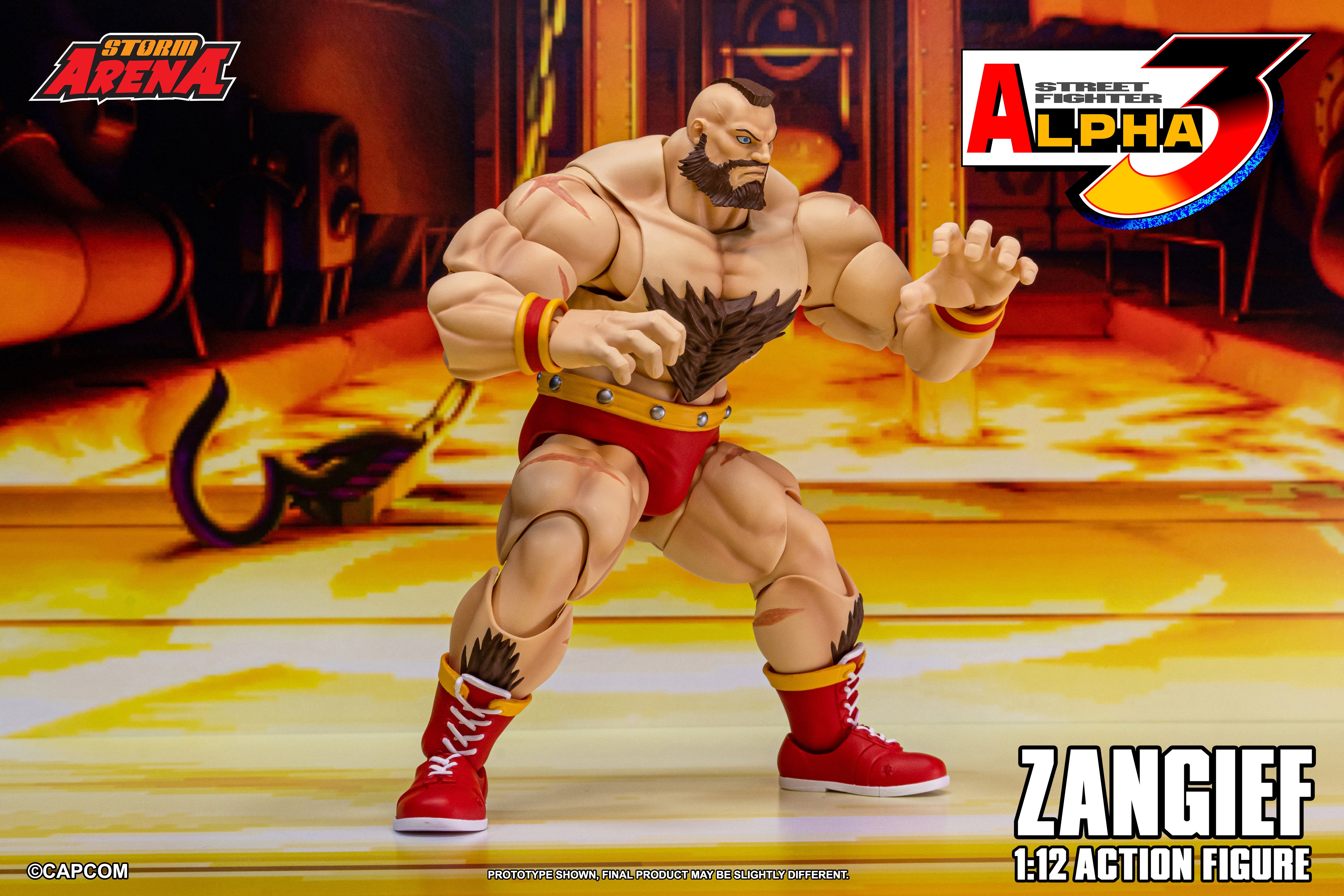Street Fighter Alpha 3 Storm Arena Zangief 1/12 Scale Action Figure Gallery Image 6