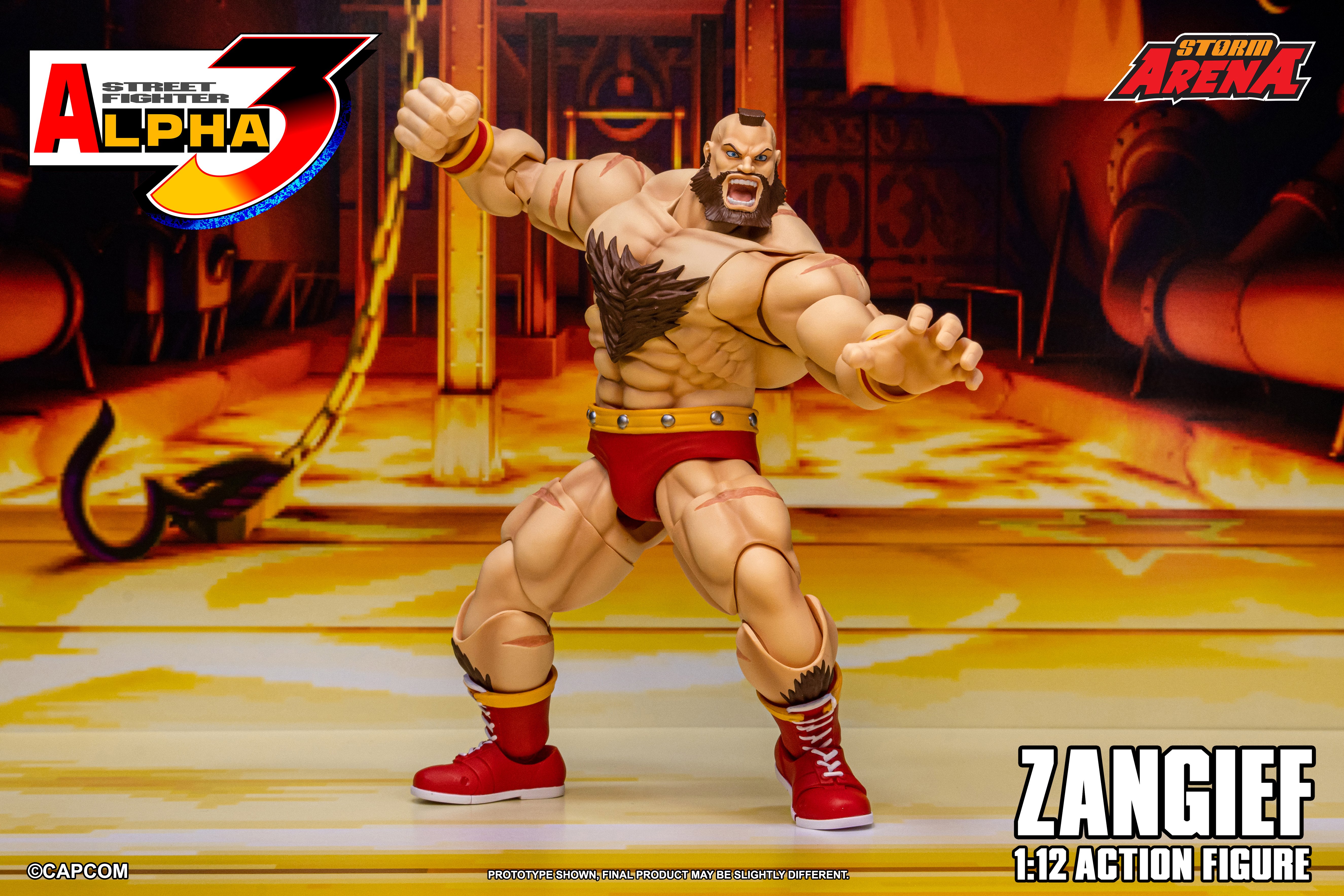 Street Fighter Alpha 3 Storm Arena Zangief 1/12 Scale Action Figure Gallery Image 13
