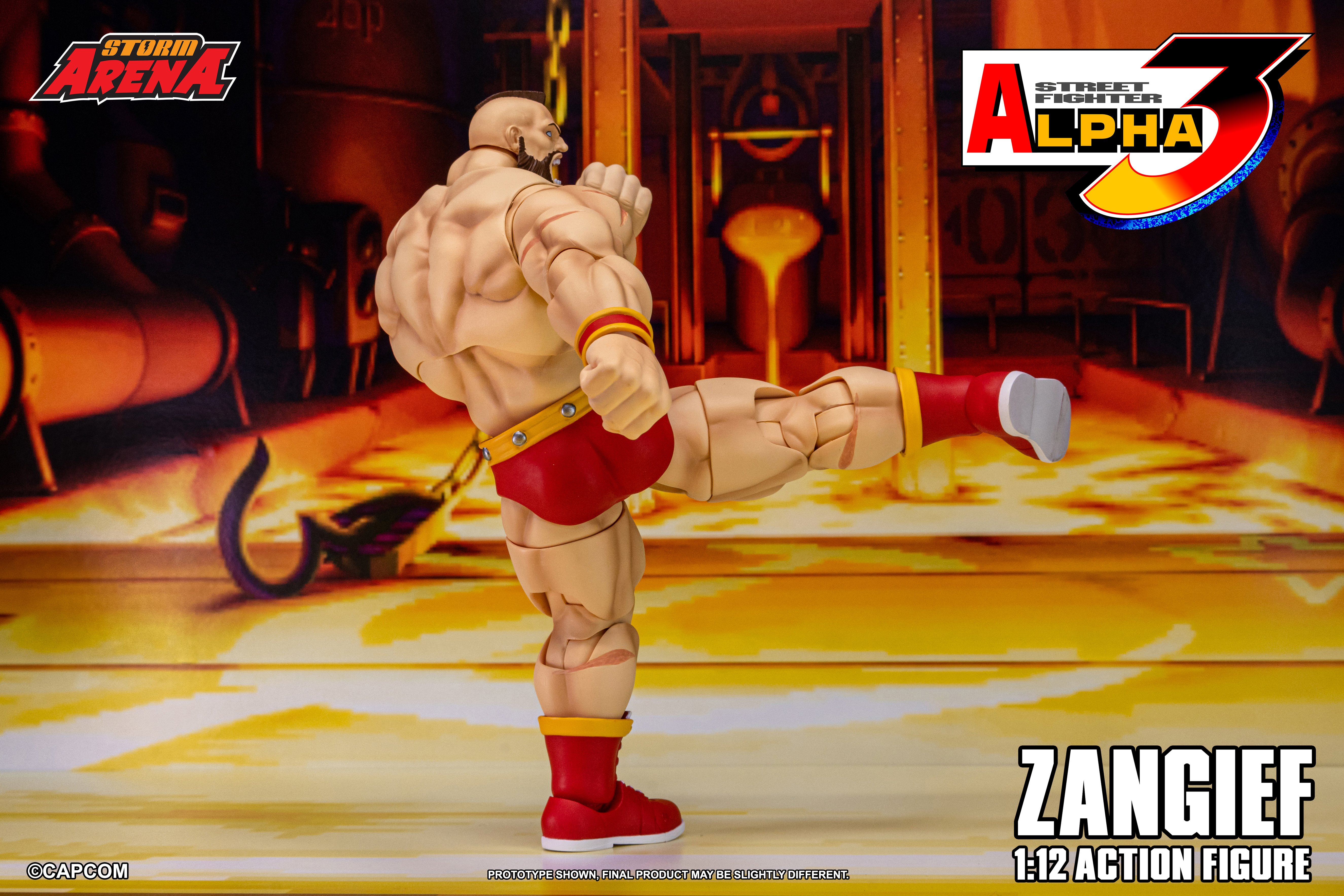 Street Fighter Alpha 3 Storm Arena Zangief 1/12 Scale Action Figure Gallery Image 8