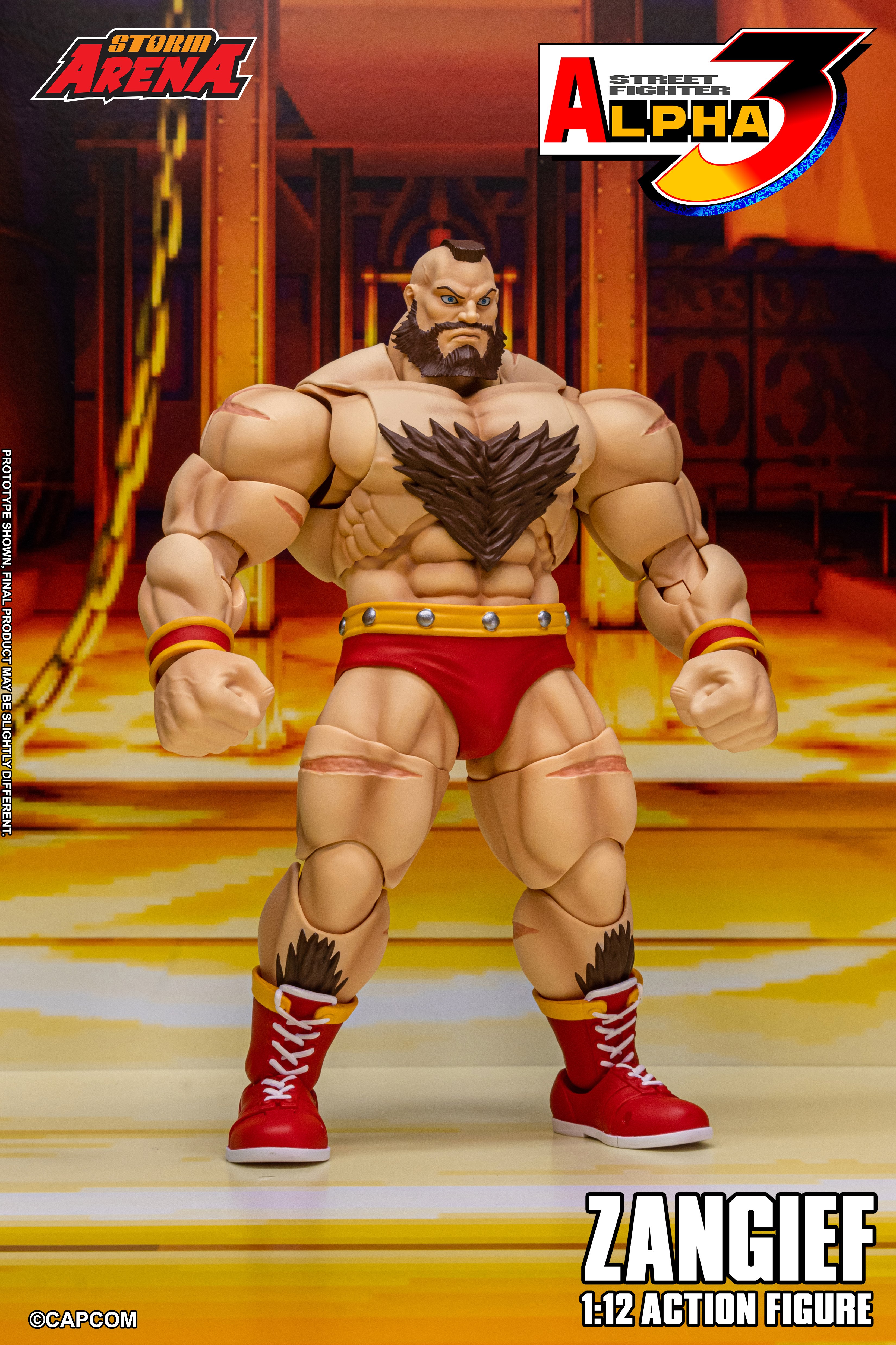 Street Fighter Alpha 3 Storm Arena Zangief 1/12 Scale Action Figure Gallery Image 4
