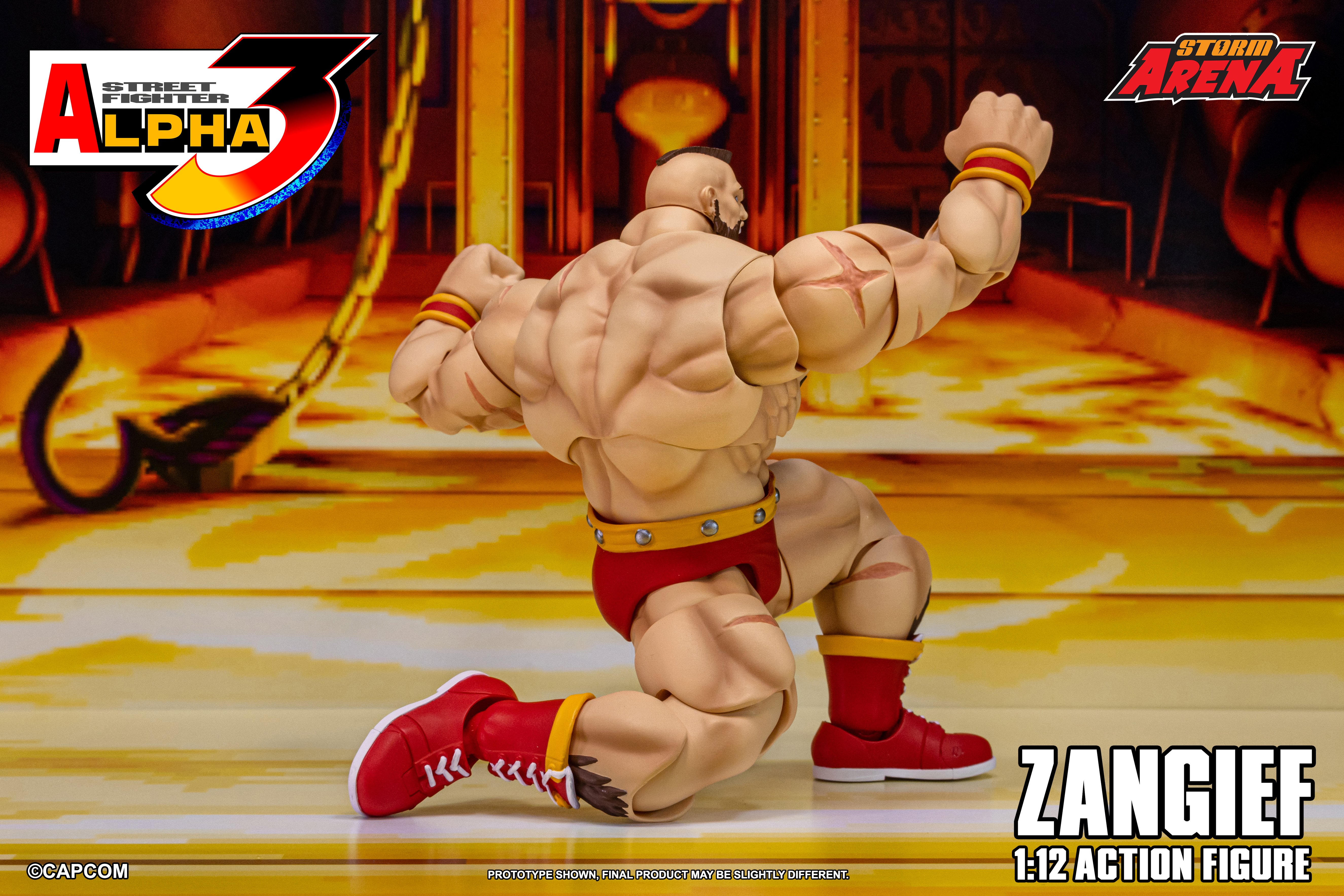 Street Fighter Alpha 3 Storm Arena Zangief 1/12 Scale Action Figure Gallery Image 9