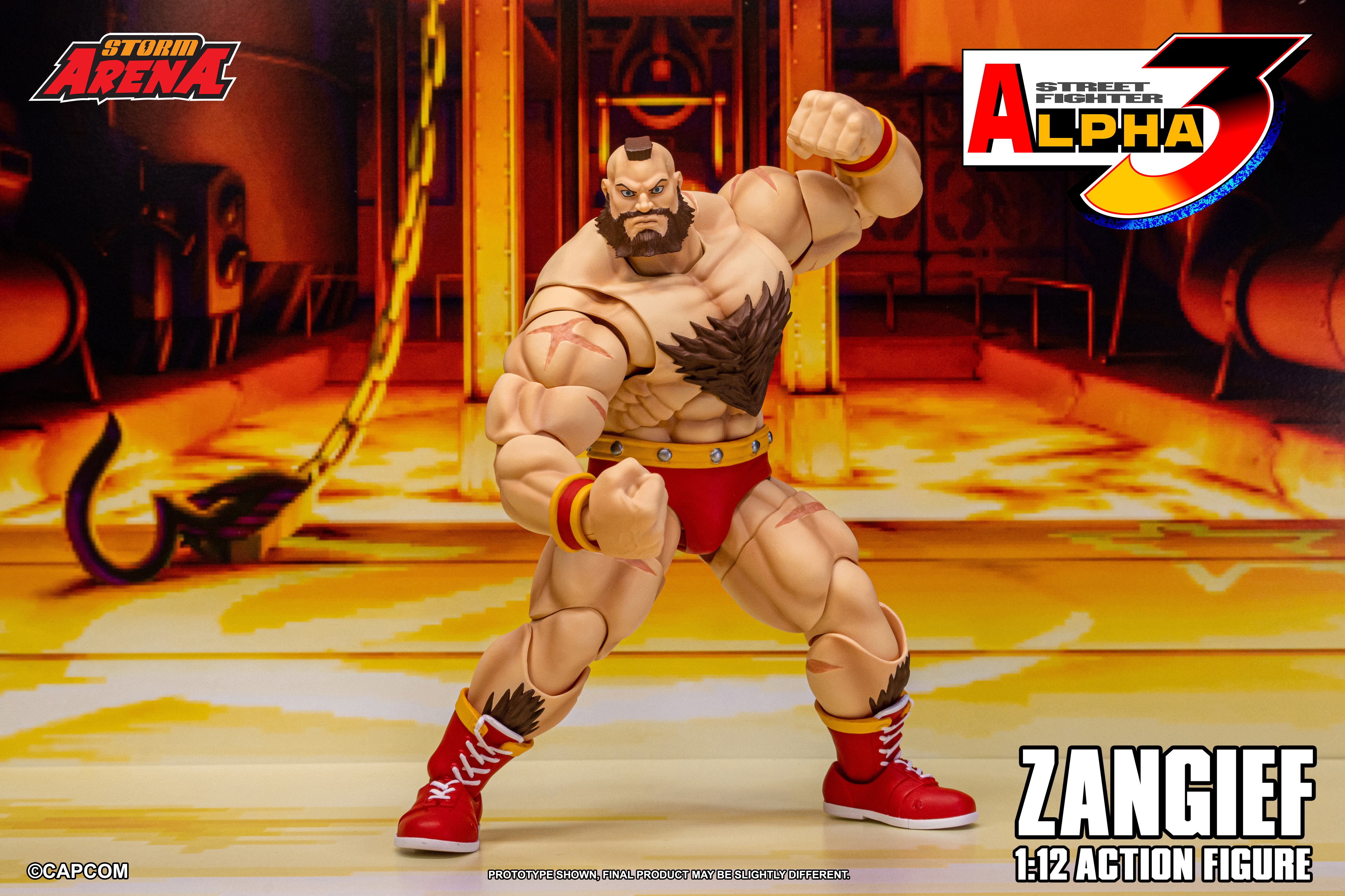 Street Fighter Alpha 3 Storm Arena Zangief 1/12 Scale Action Figure Gallery Image 19