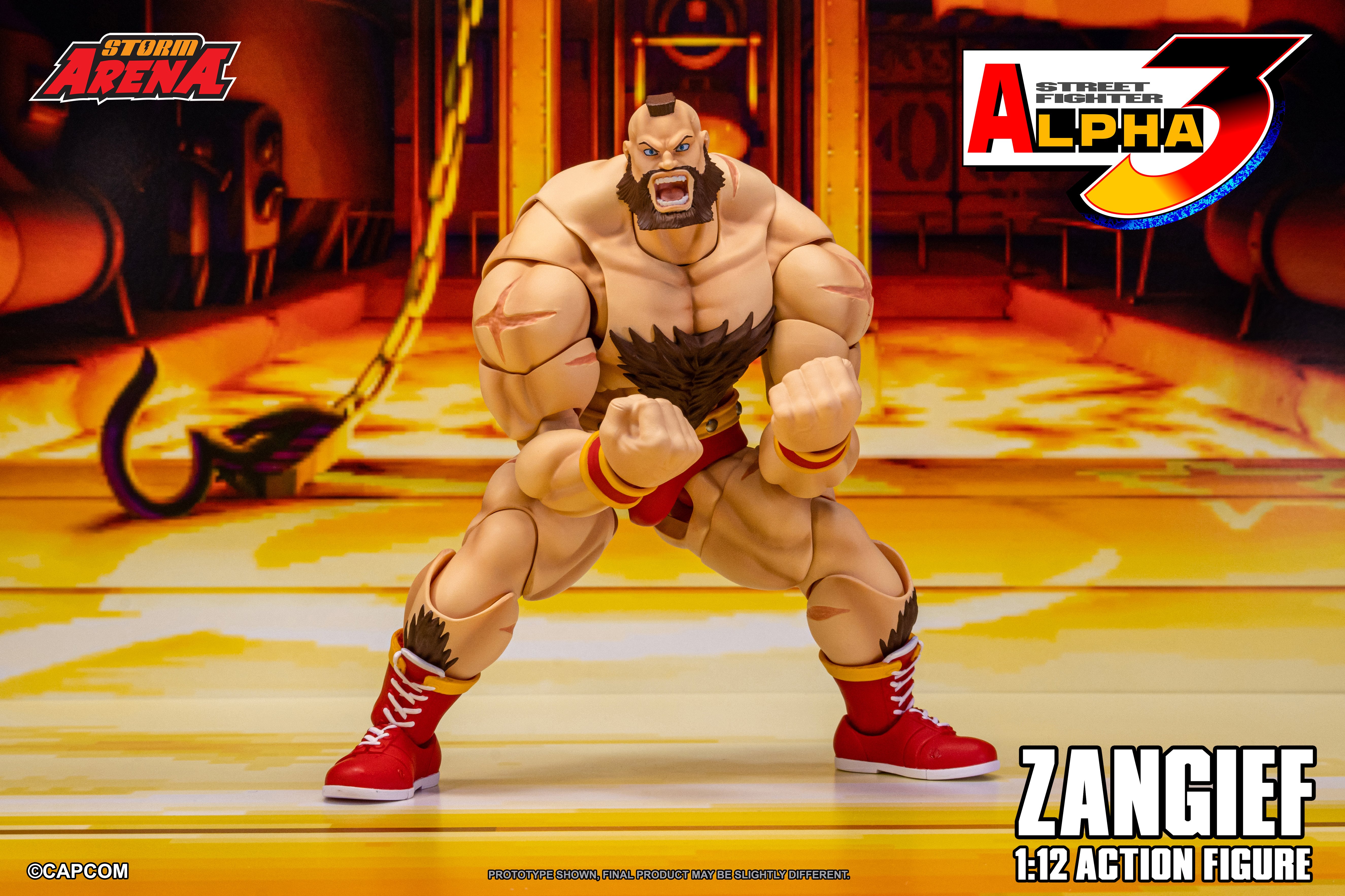 Street Fighter Alpha 3 Storm Arena Zangief 1/12 Scale Action Figure Gallery Image 17