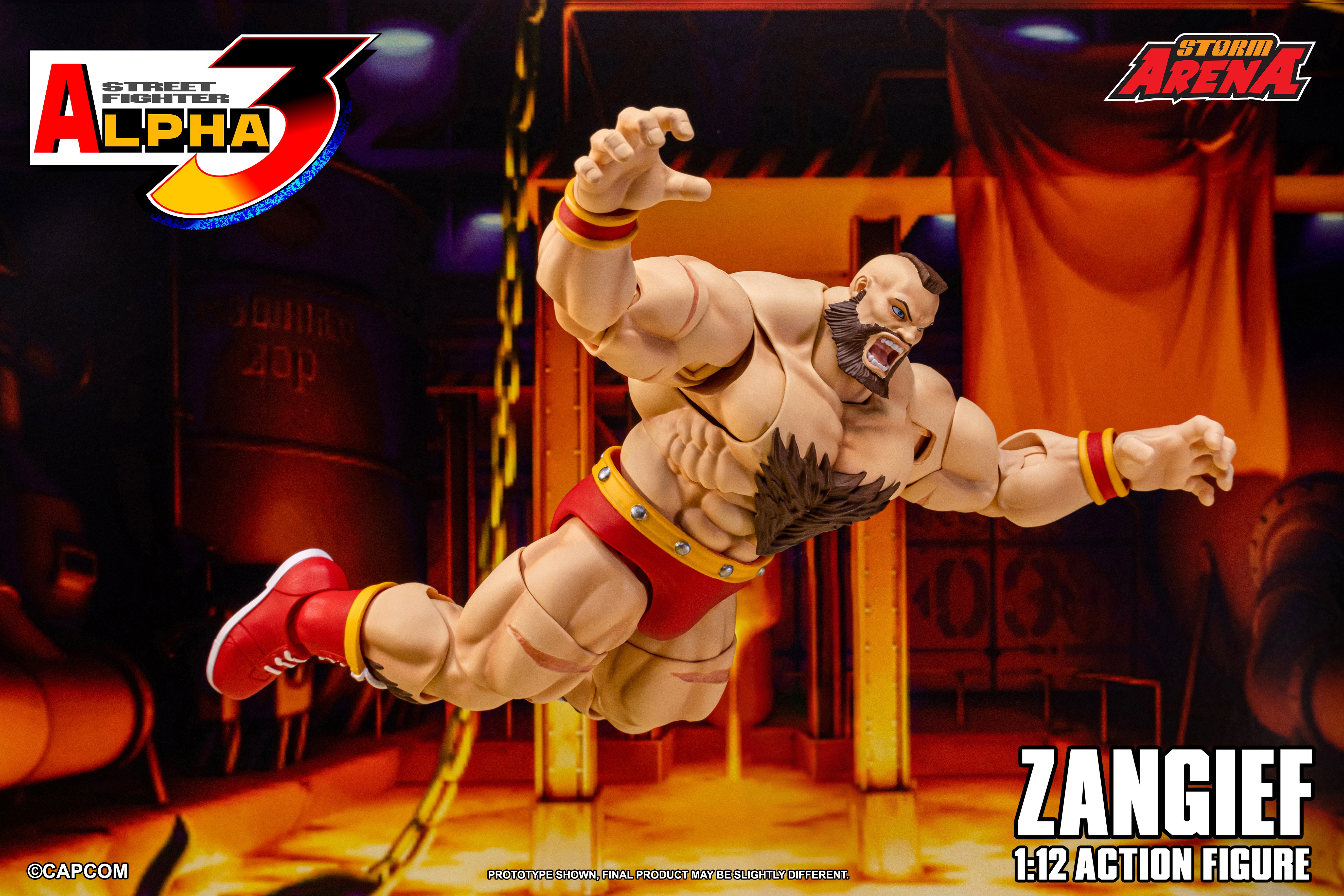 Street Fighter Alpha 3 Storm Arena Zangief 1/12 Scale Action Figure Gallery Image 11