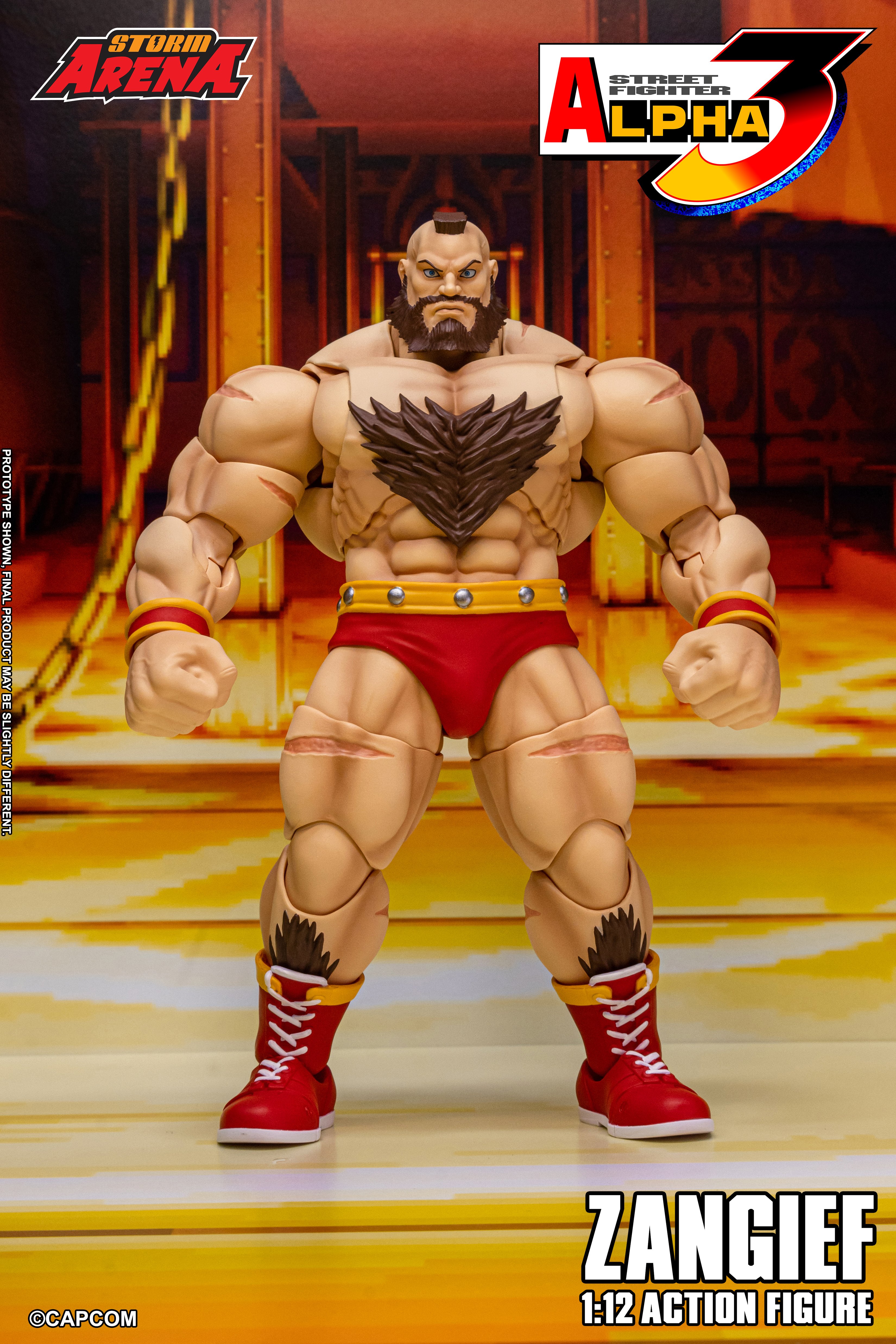 Street Fighter Alpha 3 Storm Arena Zangief 1/12 Scale Action Figure Gallery Image 3