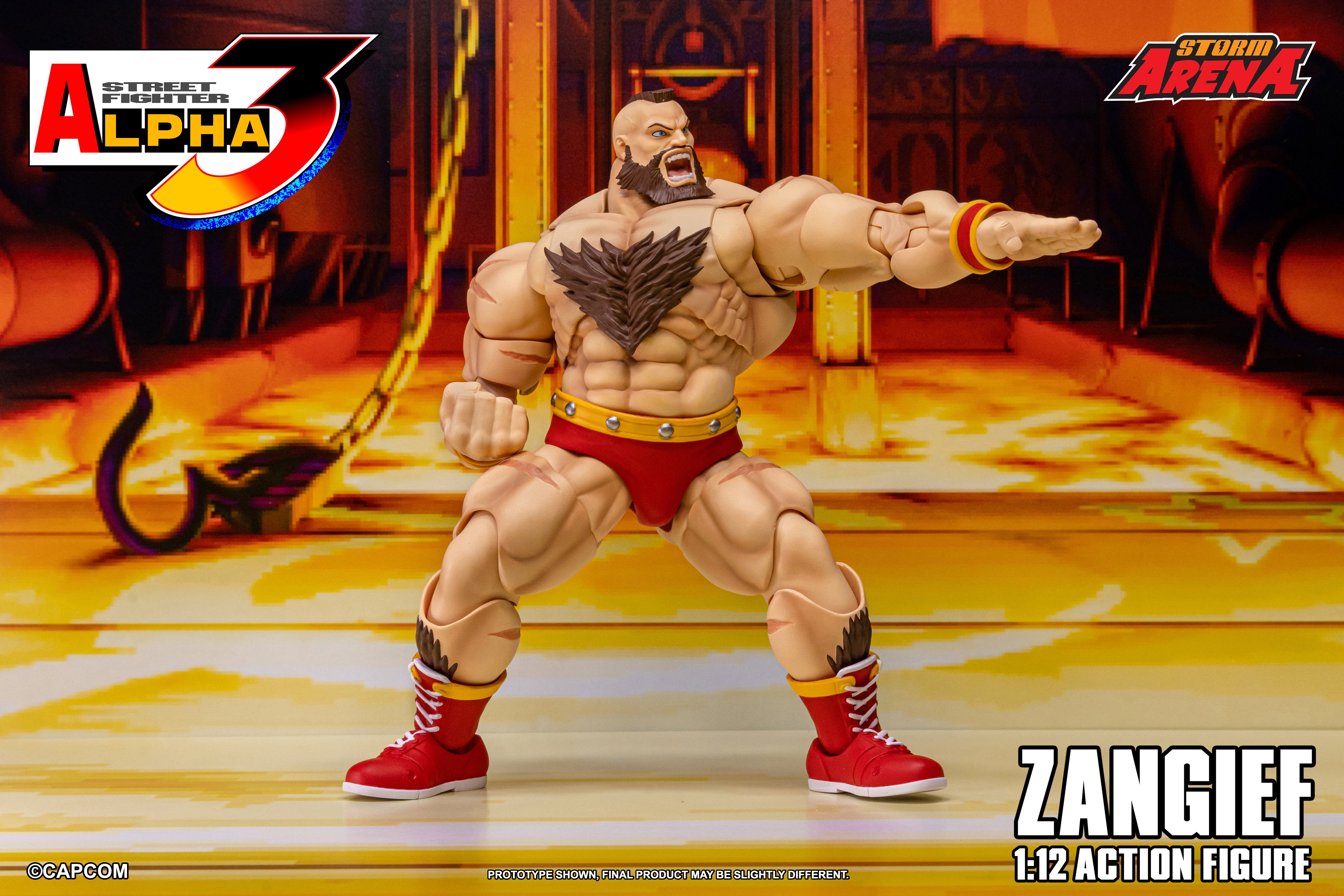 Street Fighter Alpha 3 Storm Arena Zangief 1/12 Scale Action Figure Gallery Image 7