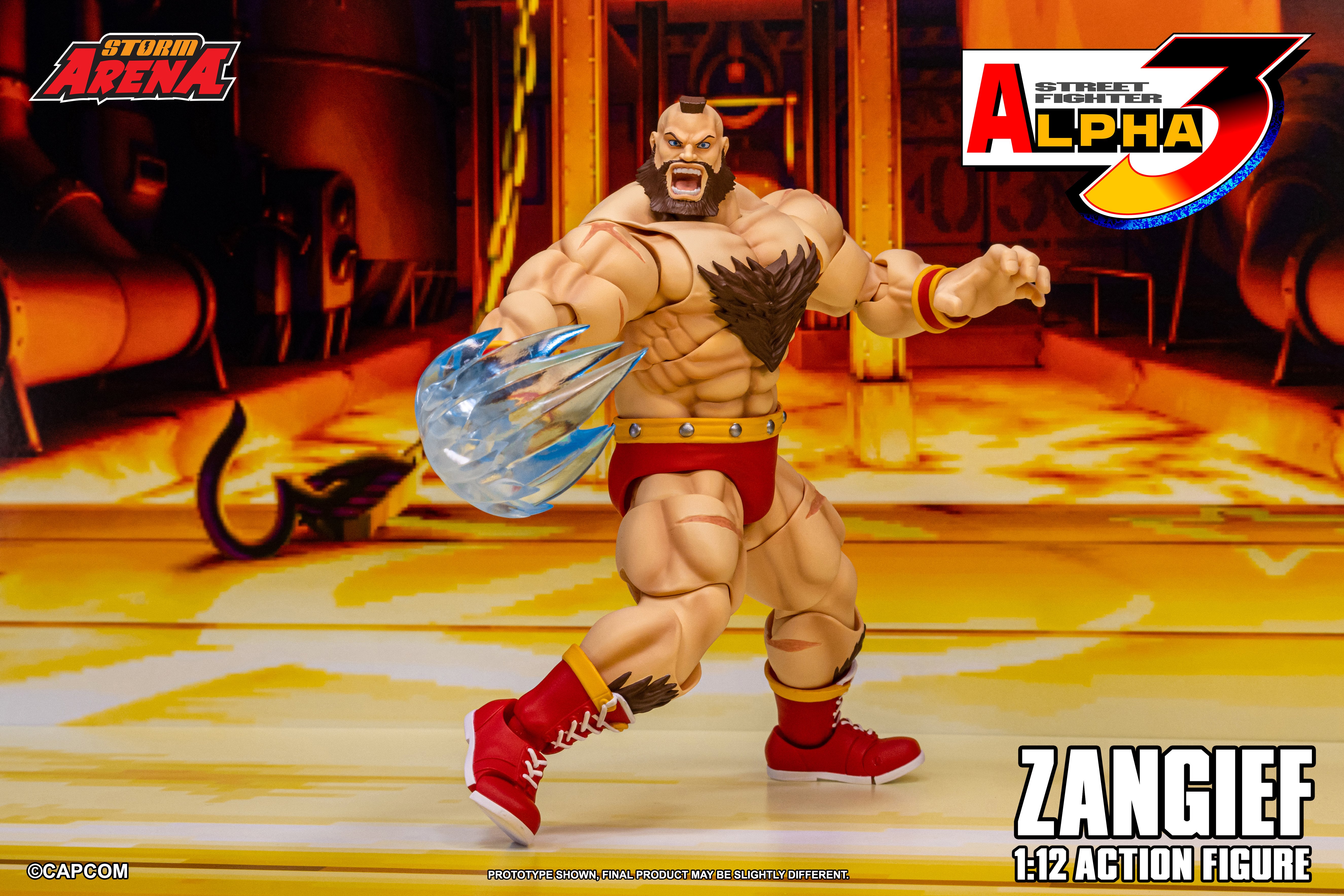 Street Fighter Alpha 3 Storm Arena Zangief 1/12 Scale Action Figure Gallery Image 16