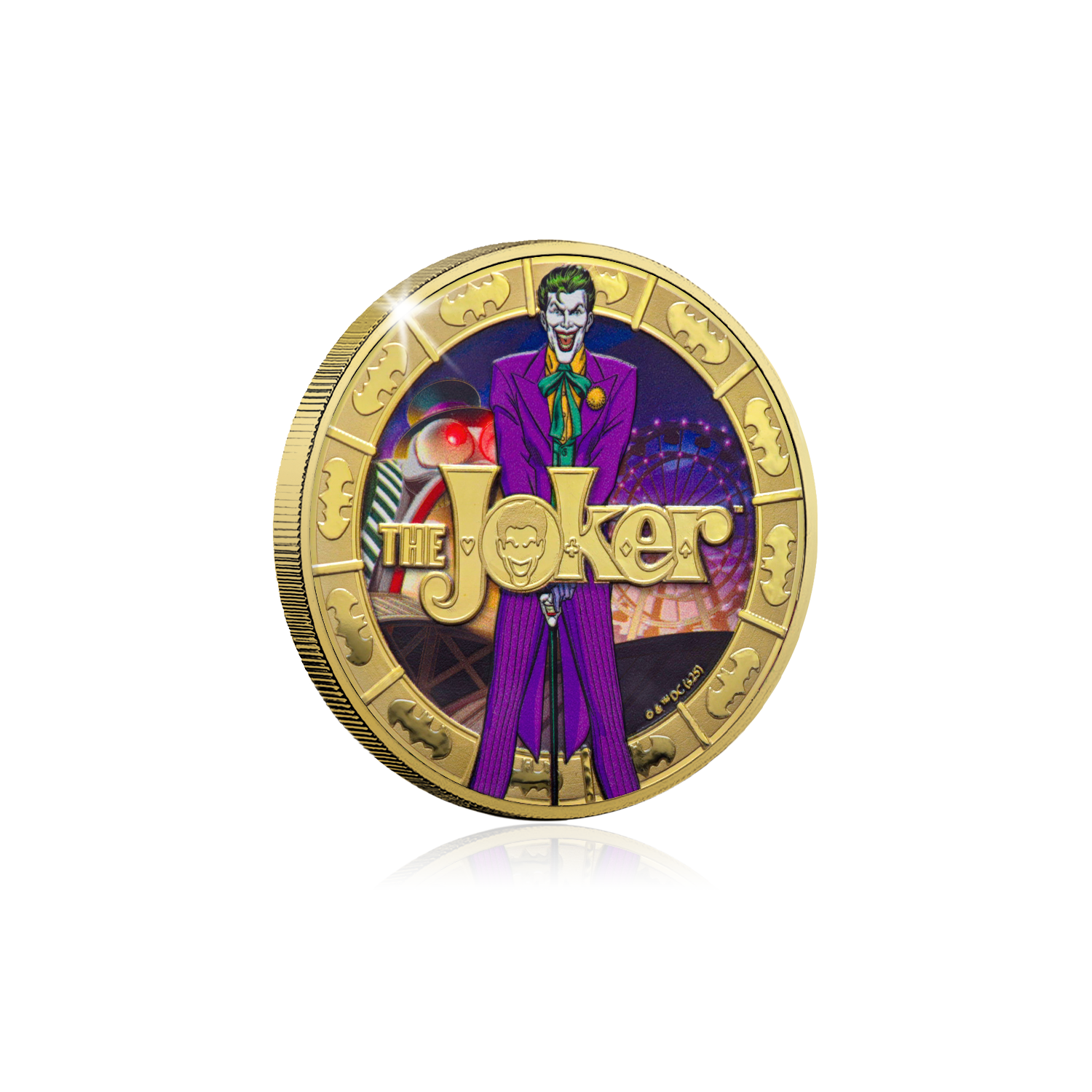 2025 Solomon Islands DC The Joker Gold Plated 27.5g Cupro-Nickel