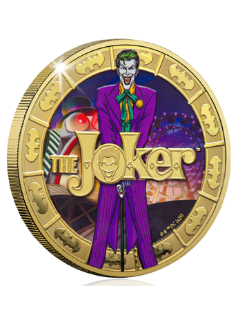 2025 Solomon Islands DC The Joker Gold Plated 27.5g Cupro-Nickel