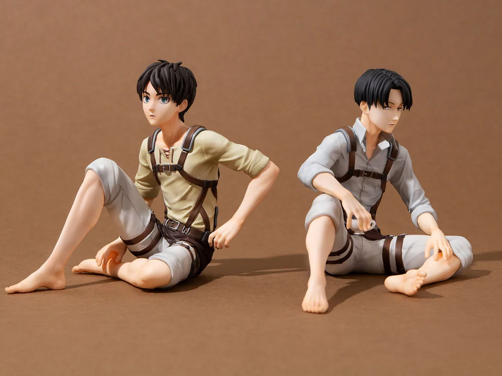 Attack on Titan G.E.M. Series Levi & Eren Figure Set (Tenohira) Gallery Image 1