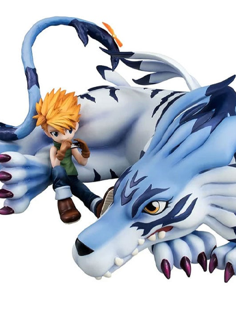 Image of Digimon Adventure G.E.M. Series Garurumon & Ishida Yamato (Reissue)