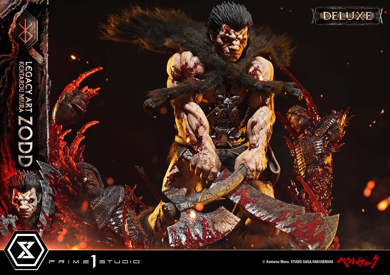 Berserk Legacy Art "Kentaro Miura" Zodd (Deluxe Bonus Ver.) 1/4 Scale Limited Edition Statue Gallery Image 11
