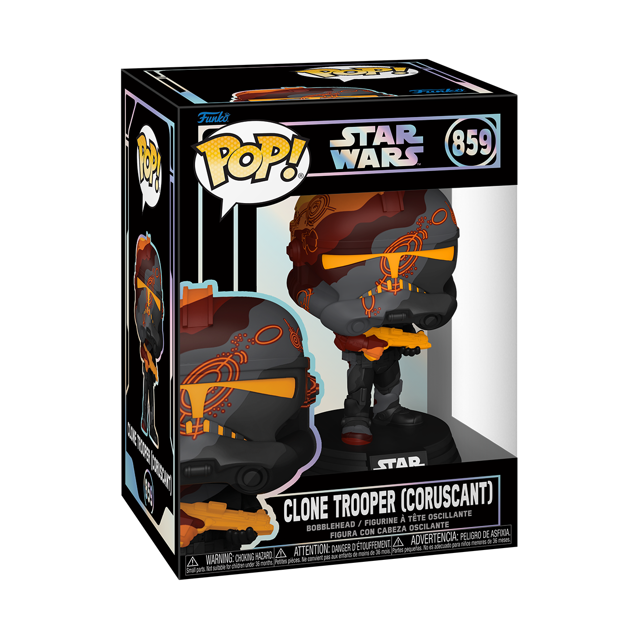 Star Wars Pop! #859 Clone Trooper (Coruscant) Gallery Image 4