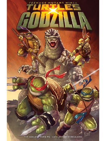 Image of Teenage Mutant Ninja Turtles x Godzilla