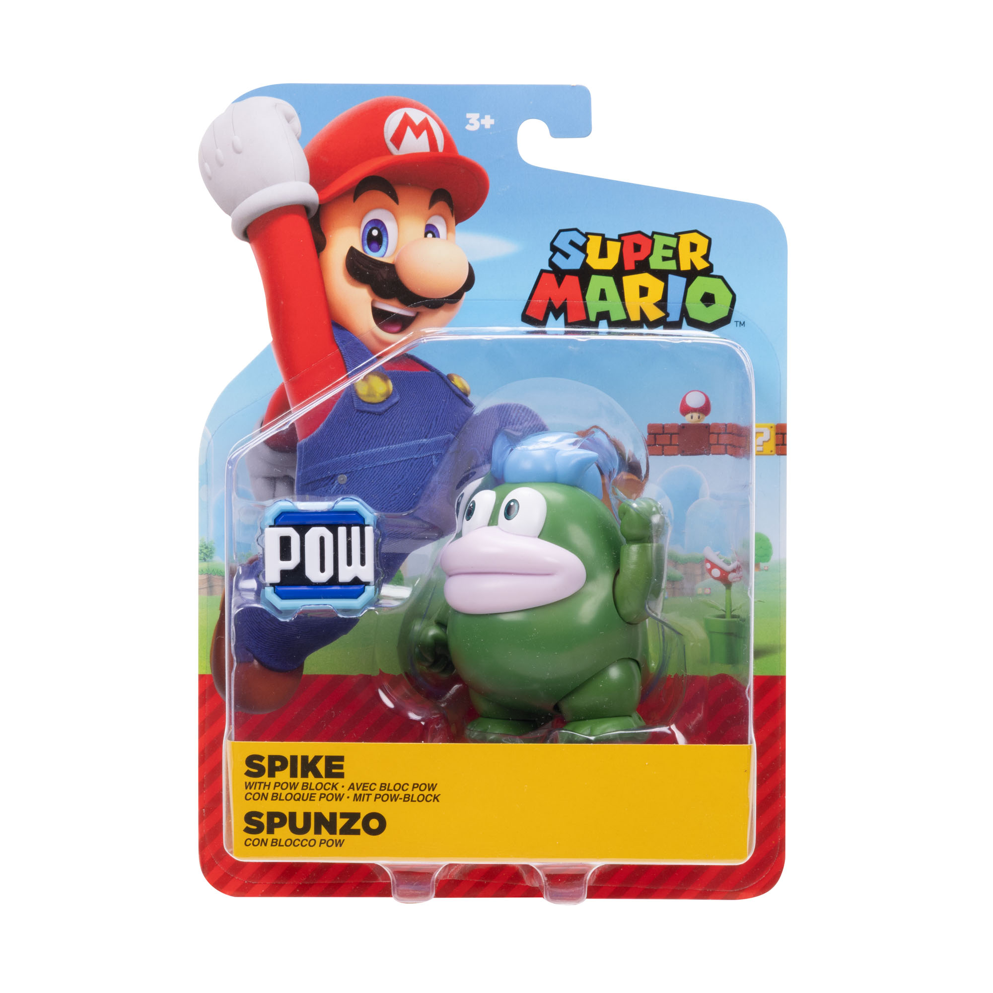 World of Nintendo Spike with Pow Block 4-Inch Scale Action Figure Gallery Image 4