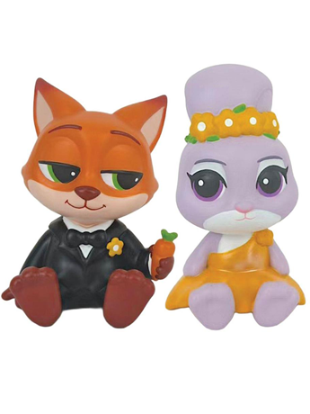 Image of Zootopia 2 Disney Showcase Judy and Nick Partner Set of Figurines