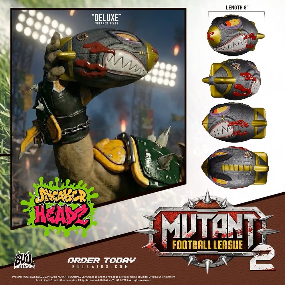 Mutant Football League 2 Sneakerheadz 8-Inch Football Gallery Image 4