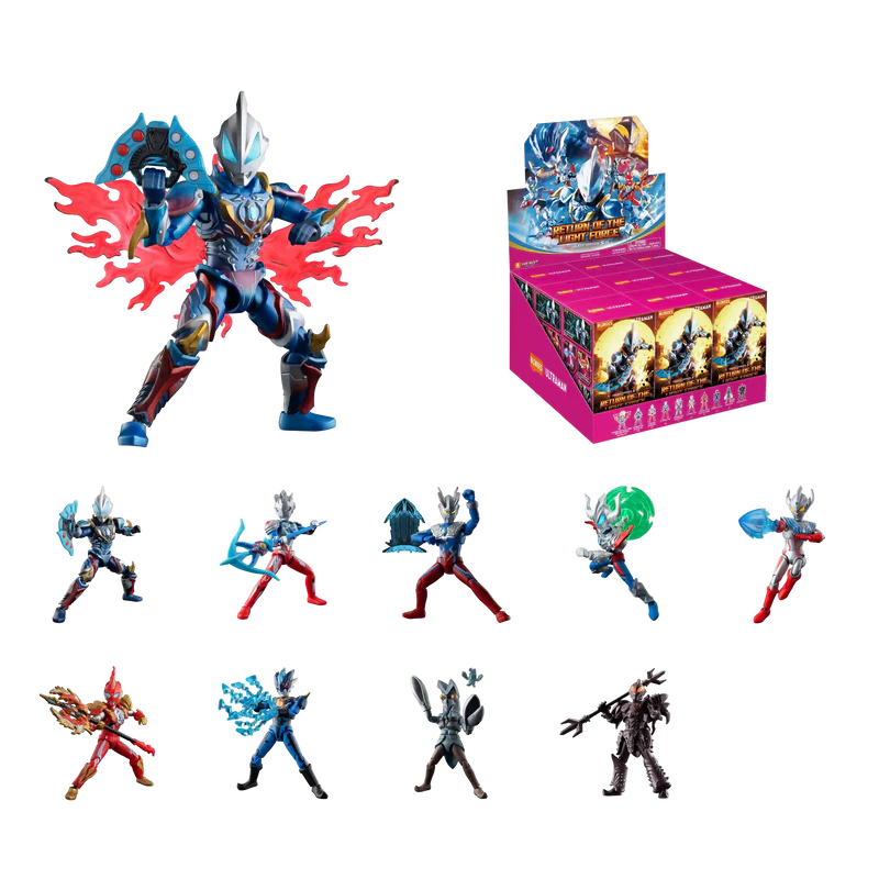 Ultraman Galaxy Version S 01 Return of the Light Force Box of 9 Model Kits Gallery Image 2