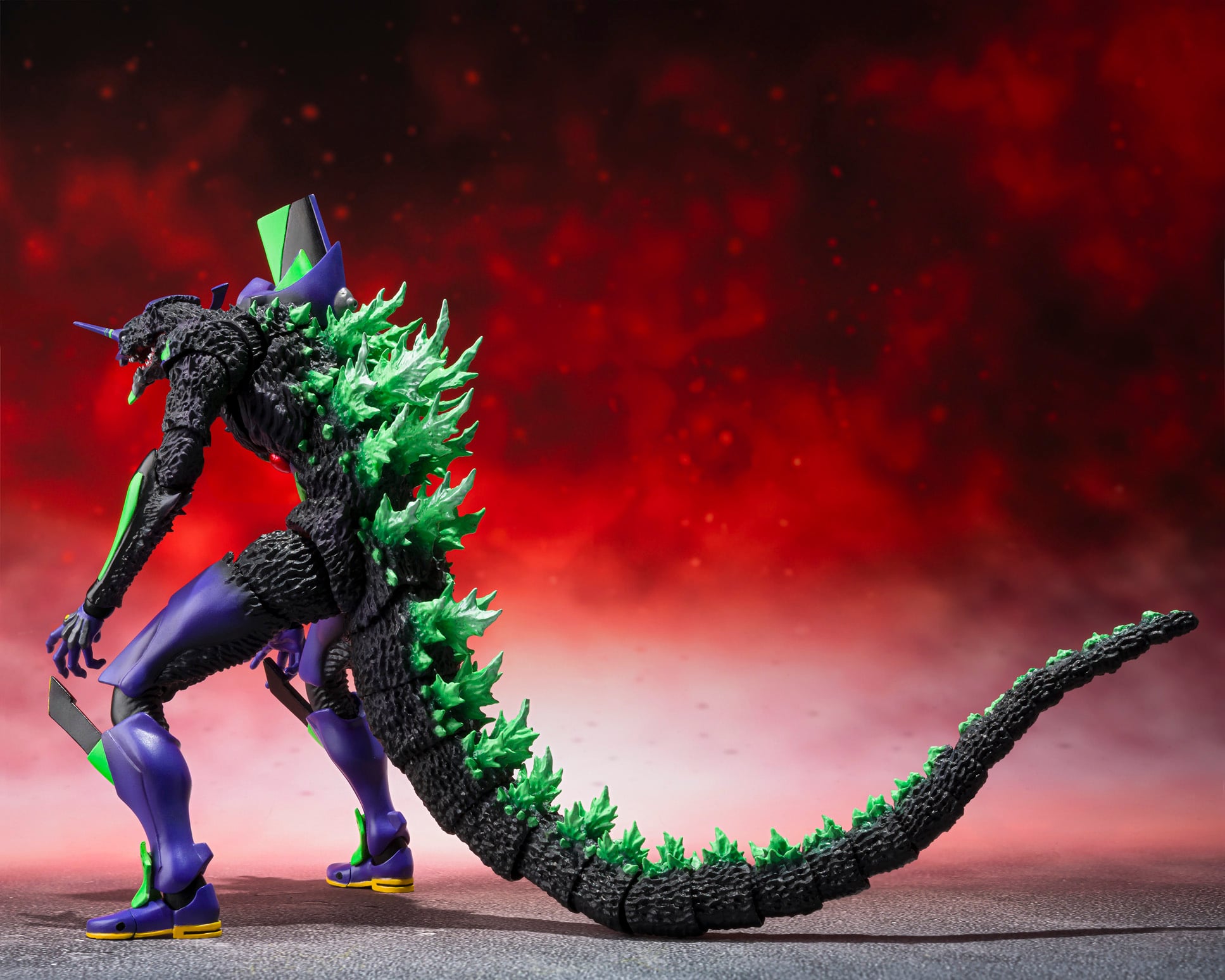 Godzilla vs. Evangelion S.H.MonsterArts Evangelion Test Type-01 "G" Awakening Form Action Figure Gallery Image 6