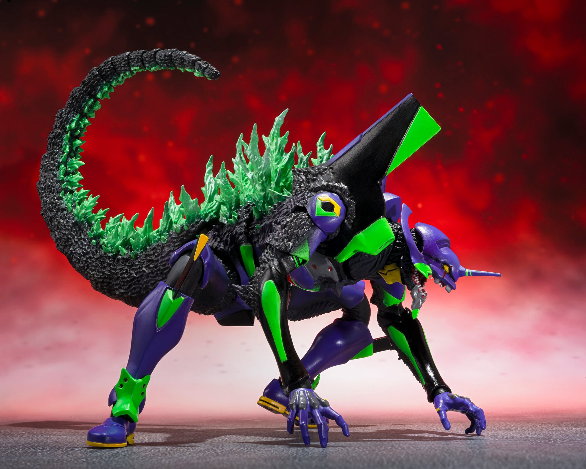 Godzilla vs. Evangelion S.H.MonsterArts Evangelion Test Type-01 "G" Awakening Form Action Figure Gallery Image 7