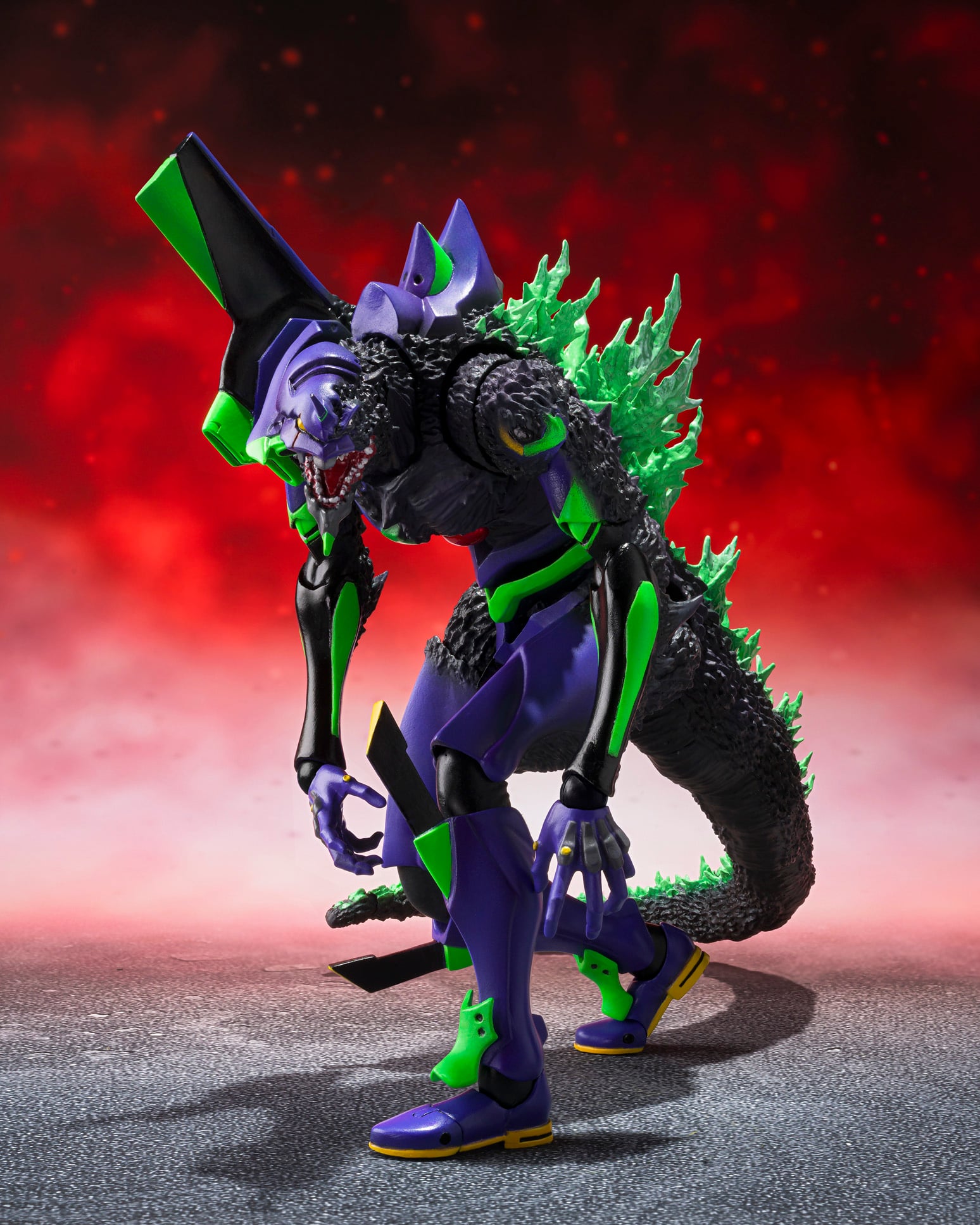 Godzilla vs. Evangelion S.H.MonsterArts Evangelion Test Type-01 "G" Awakening Form Action Figure Gallery Image 3