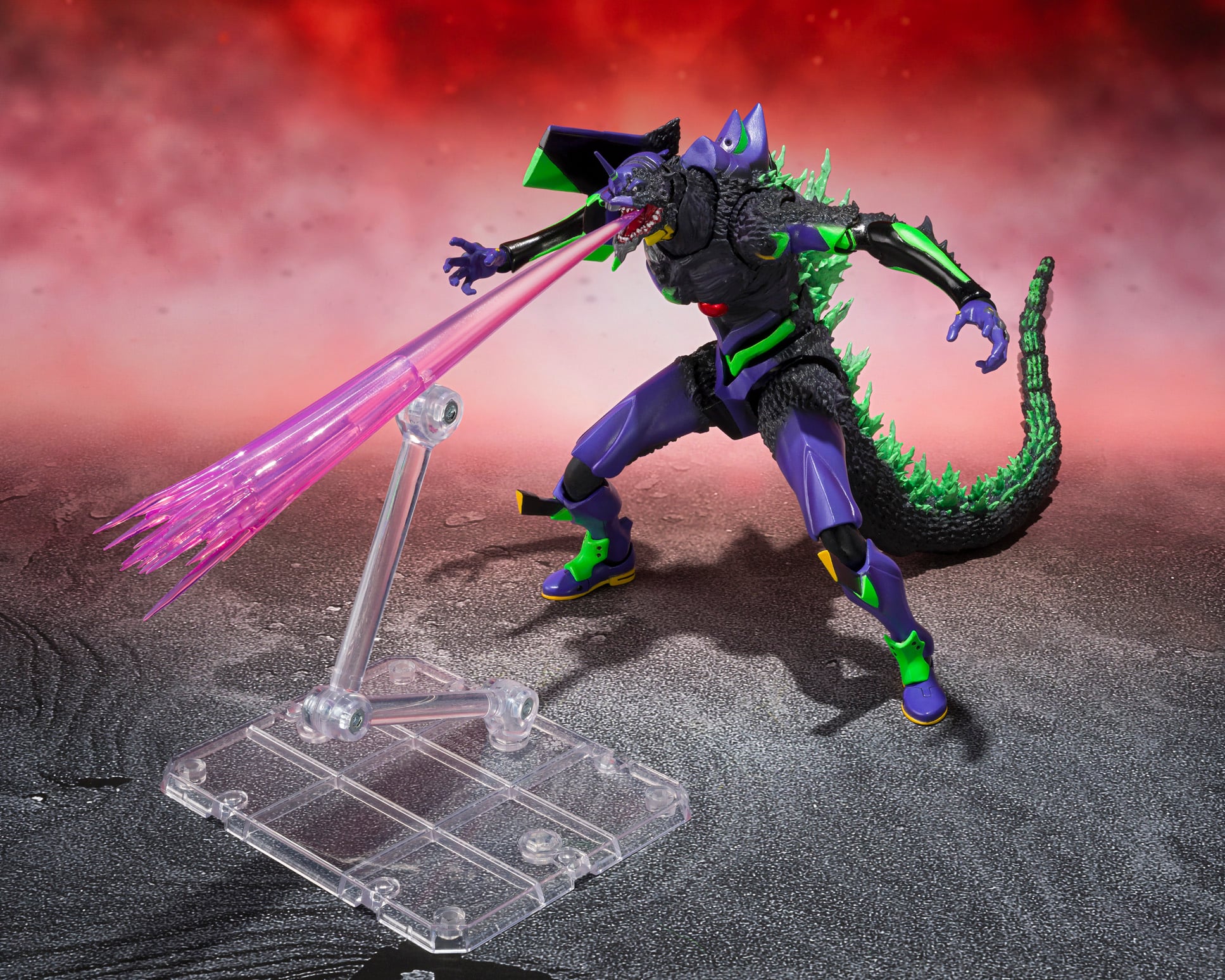 Godzilla vs. Evangelion S.H.MonsterArts Evangelion Test Type-01 "G" Awakening Form Action Figure Gallery Image 9
