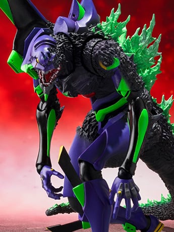 Godzilla vs. Evangelion S.H.MonsterArts Evangelion Test Type-01 "G" Awakening Form Action Figure Gallery Image 2