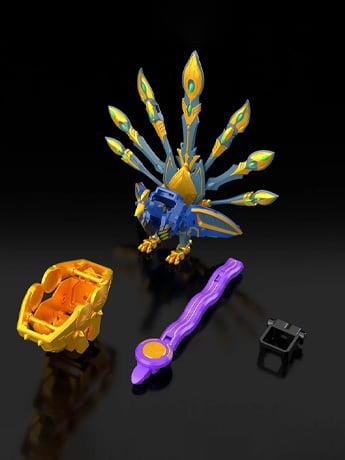 Image of Hyakuju Sentai Gaoranger SMP Power Animal Series Extra GaoPeacock & GaoCobra Model Kit Set