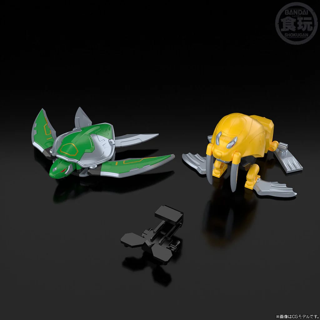 Hyakuju Sentai Gaoranger SMP Power Animal Series Extra GaoTurtle & GaoToppy Model Kit Set Gallery Image 11