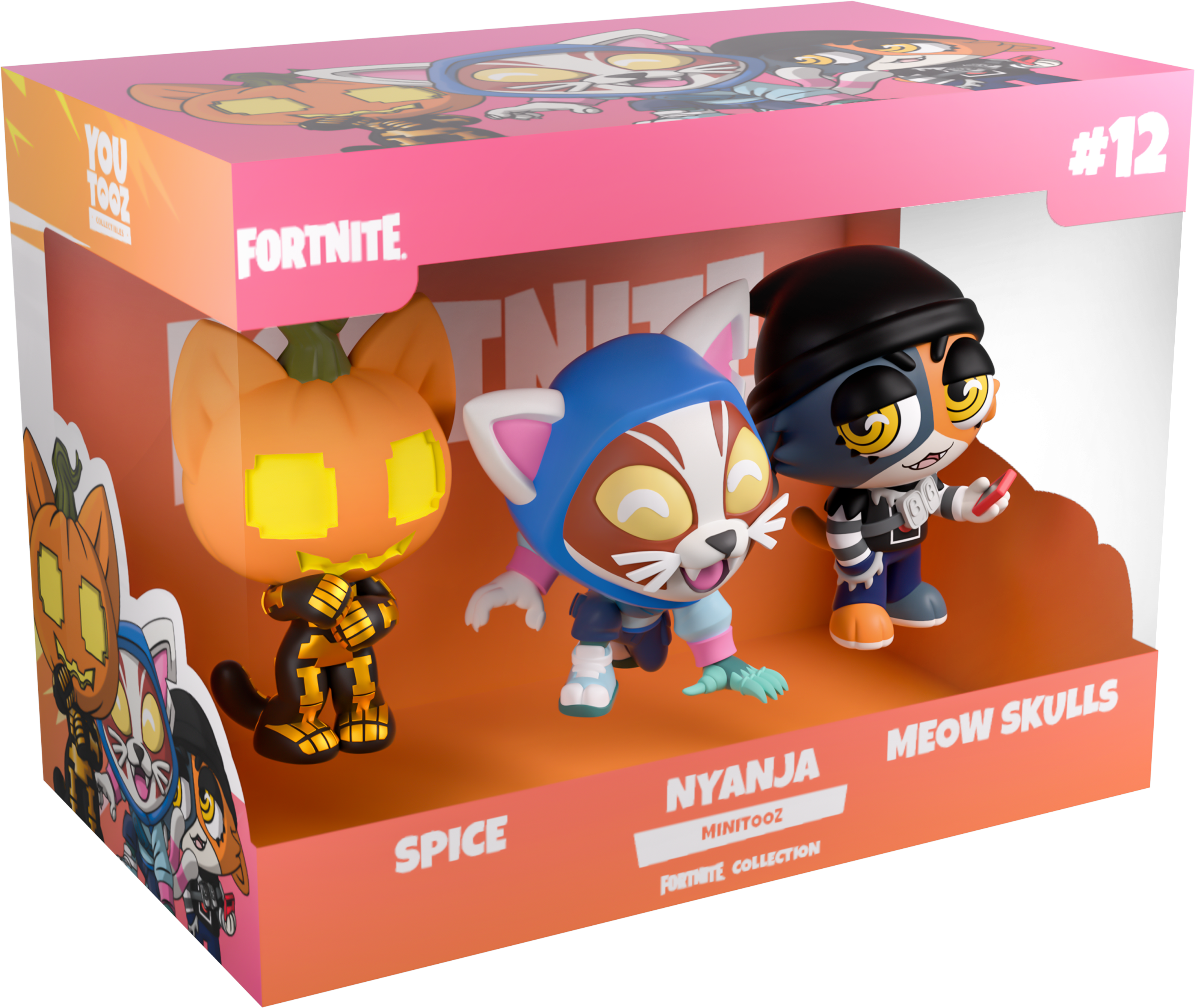 Fortnite Minitooz Spice, Nyanja & Meowskulls Mini Vinyl Figure Set Gallery Image 6