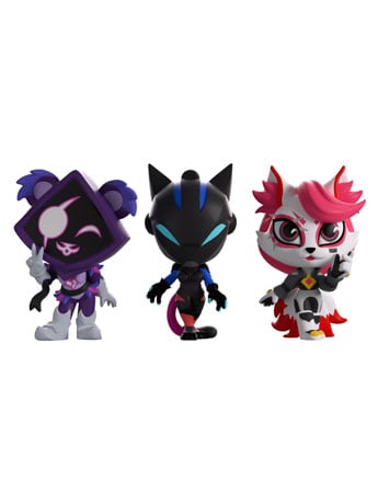 Image of Fortnite Minitooz Raven Team Leader, Lynx & Kimiko Mini Vinyl Figure Set
