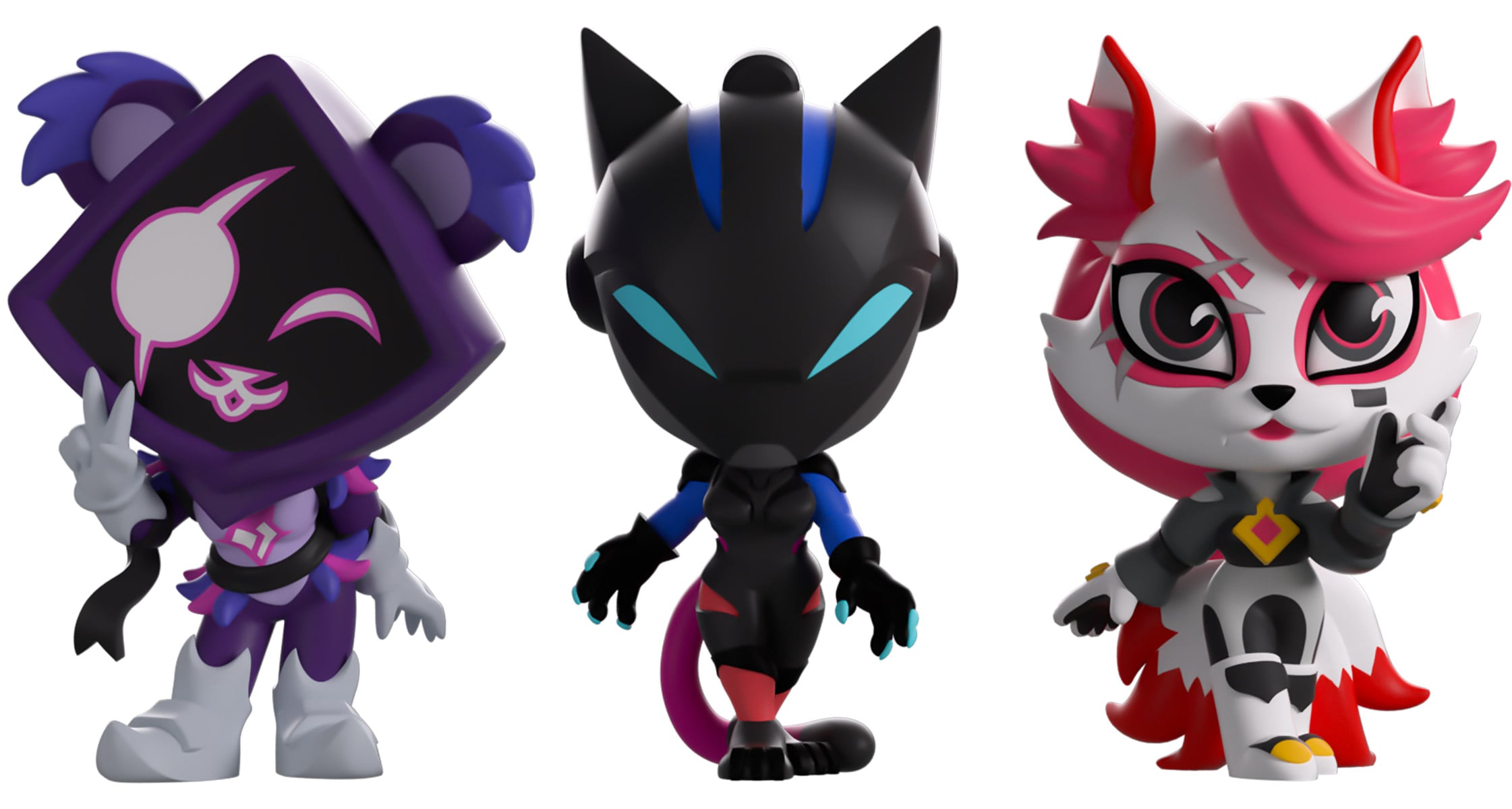 Fortnite Minitooz Raven Team Leader, Lynx & Kimiko Mini Vinyl Figure Set Gallery Image 7