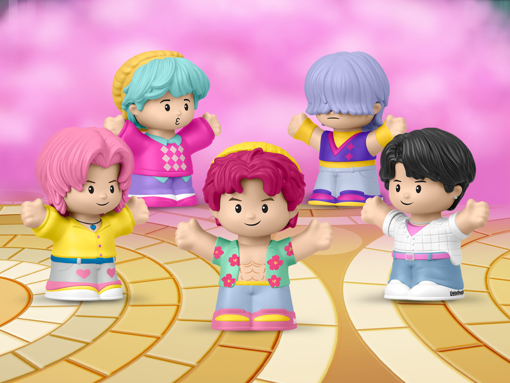 KPop Demon Hunters Little People Collector Saja Boys Five-Pack Gallery Image 1