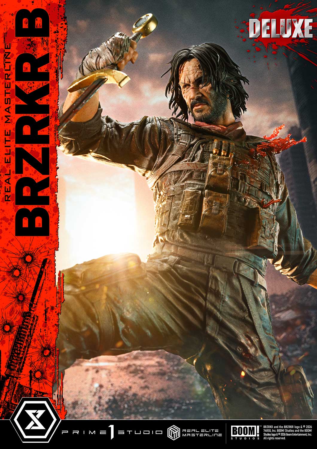 BRZRKR Real Elite Masterline B (Deluxe Bonus Ver.) 1/4 Scale Limited Edition Statue Gallery Image 19