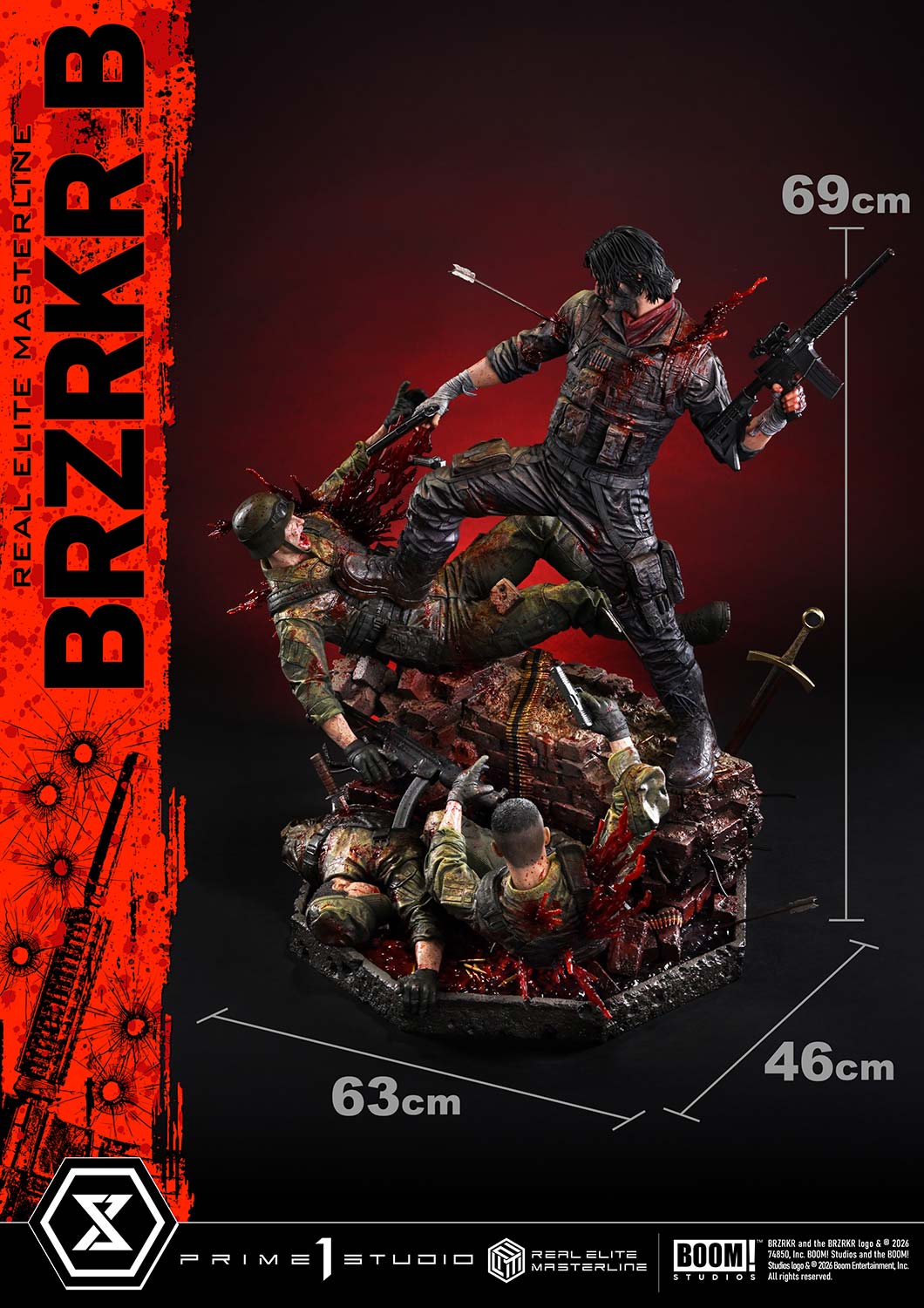 BRZRKR Real Elite Masterline B (Deluxe Bonus Ver.) 1/4 Scale Limited Edition Statue Gallery Image 60