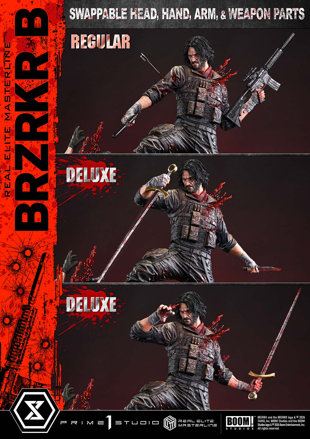 BRZRKR Real Elite Masterline B (Deluxe Bonus Ver.) 1/4 Scale Limited Edition Statue Gallery Image 58