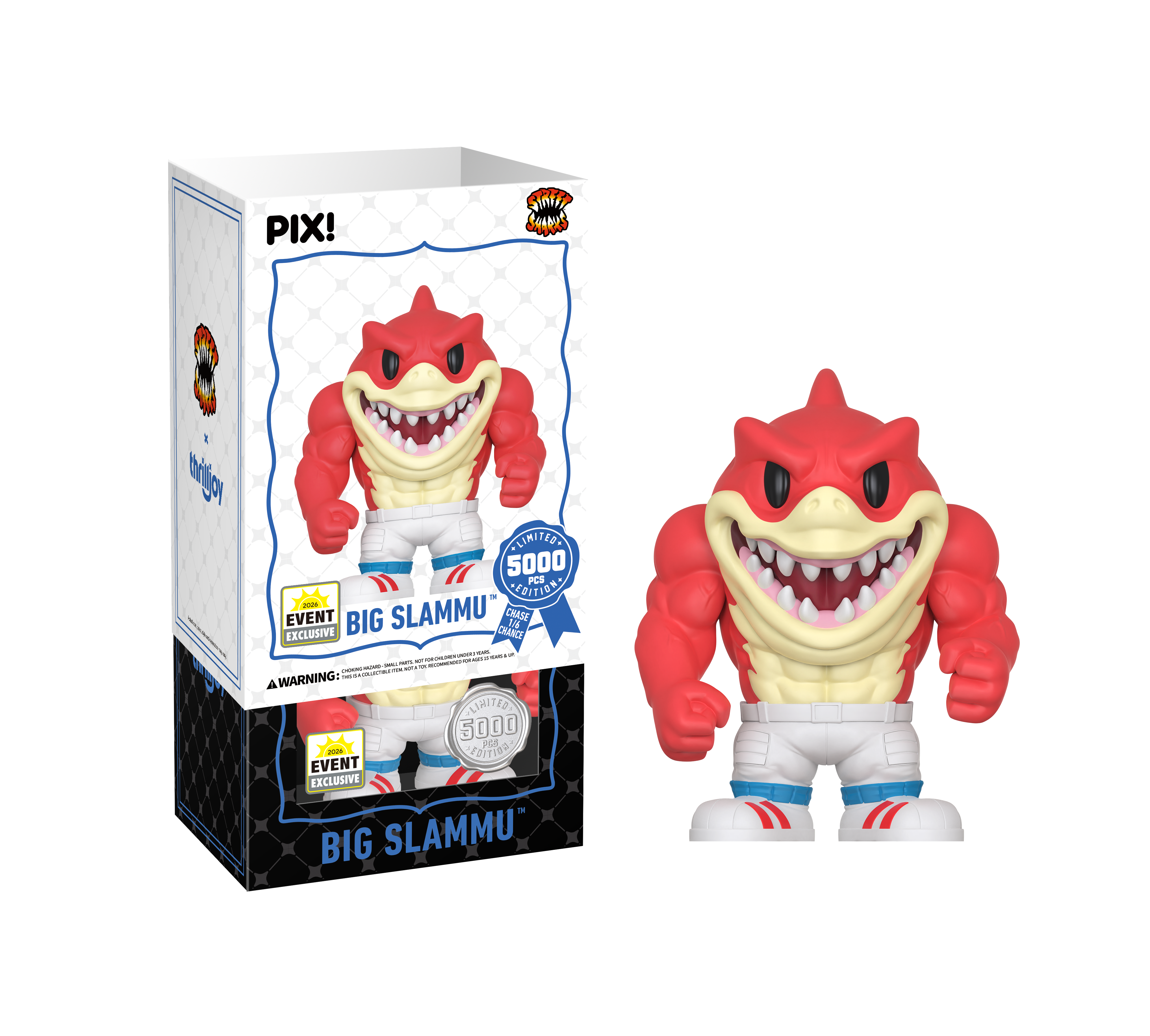 【新品未開封】 Street Sharks BIG SLAMMU Street Sharks PIX! Big Slammu Limited Edition Event Exclusive Figure