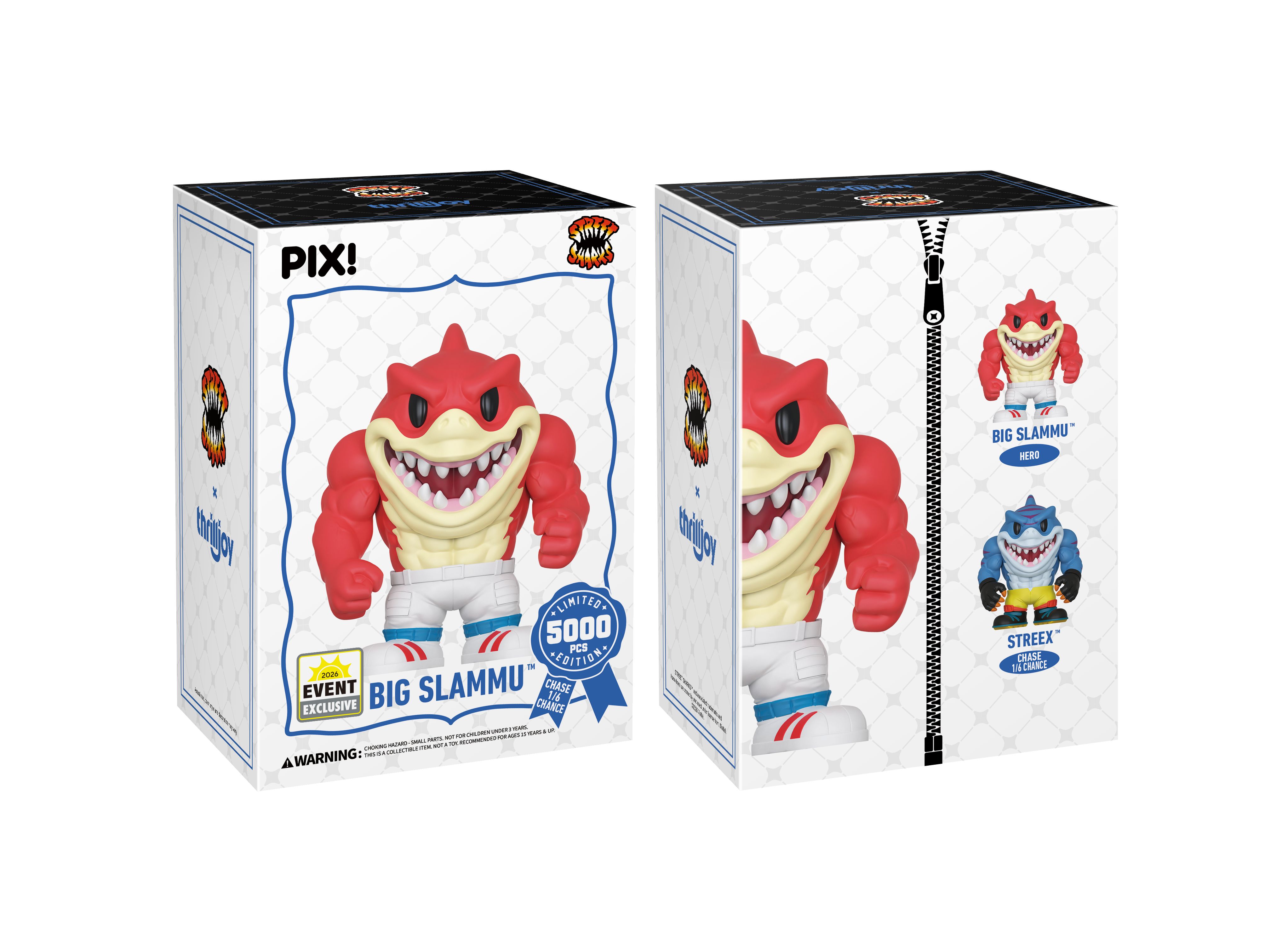 Street Sharks PIX! Big Slammu Limited Edition Event Exclusive Figure