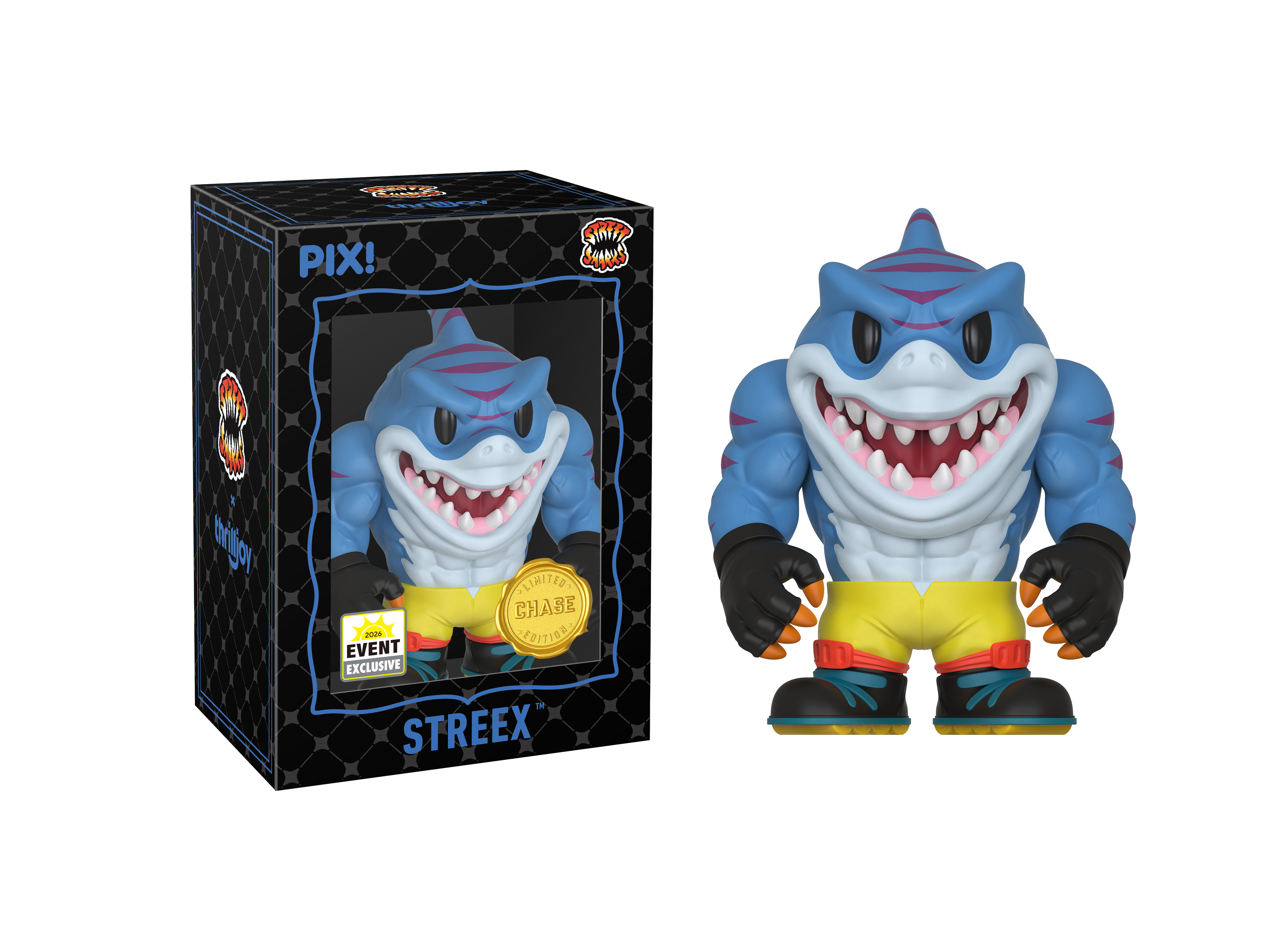 【新品未開封】 Street Sharks BIG SLAMMU Street Sharks PIX! Big Slammu Limited Edition Event Exclusive Figure