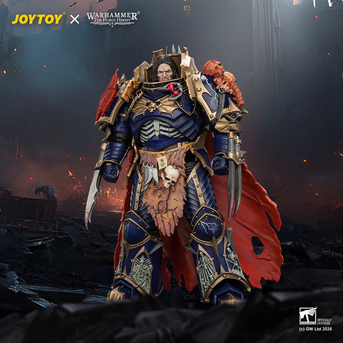 Warhammer: The Horus Heresy Night Lords Konrad Curze Primarch of the Night Lords Legion 1/18 Scale Action Figure Gallery Image 3