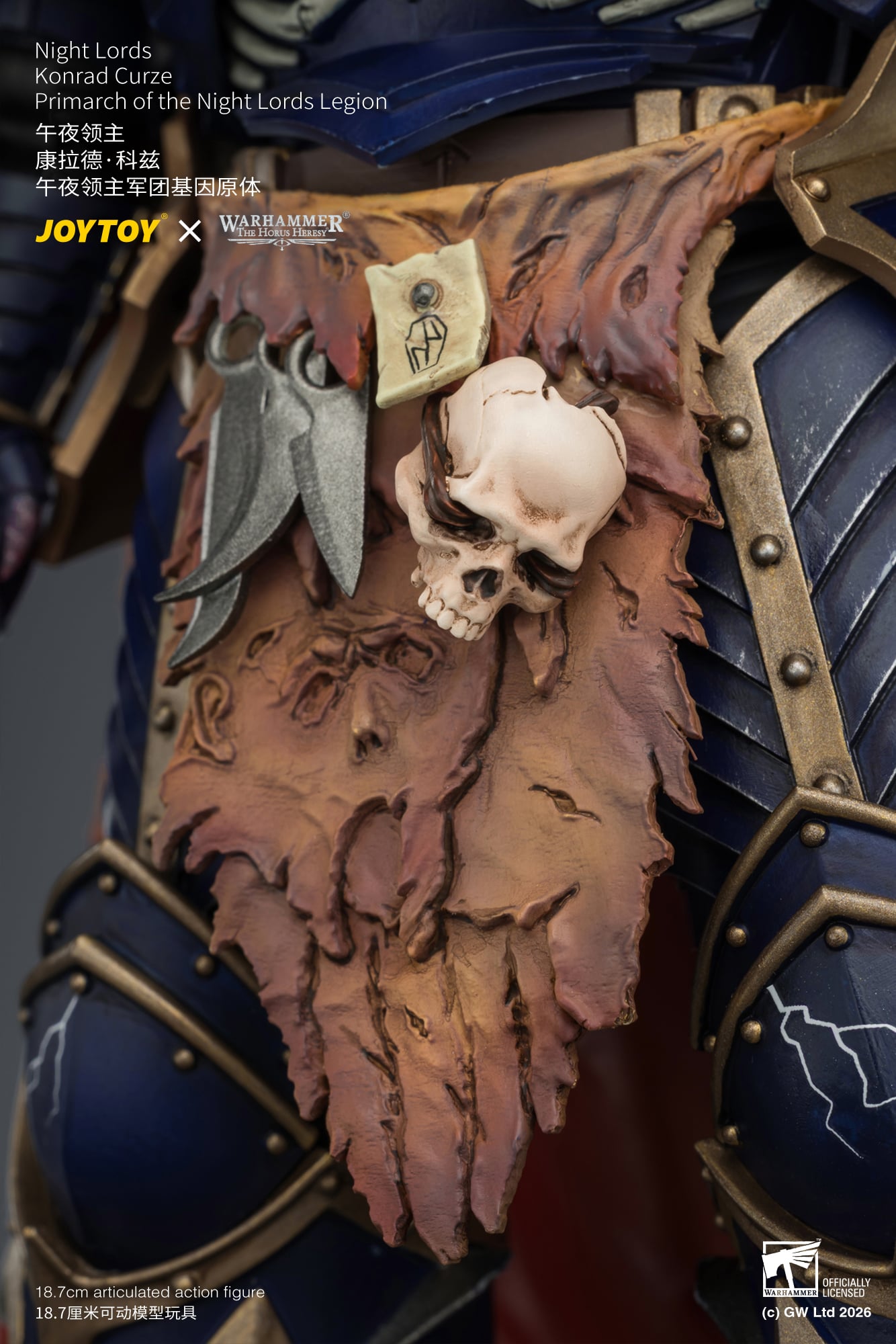 Warhammer: The Horus Heresy Night Lords Konrad Curze Primarch of the Night Lords Legion 1/18 Scale Action Figure Gallery Image 22