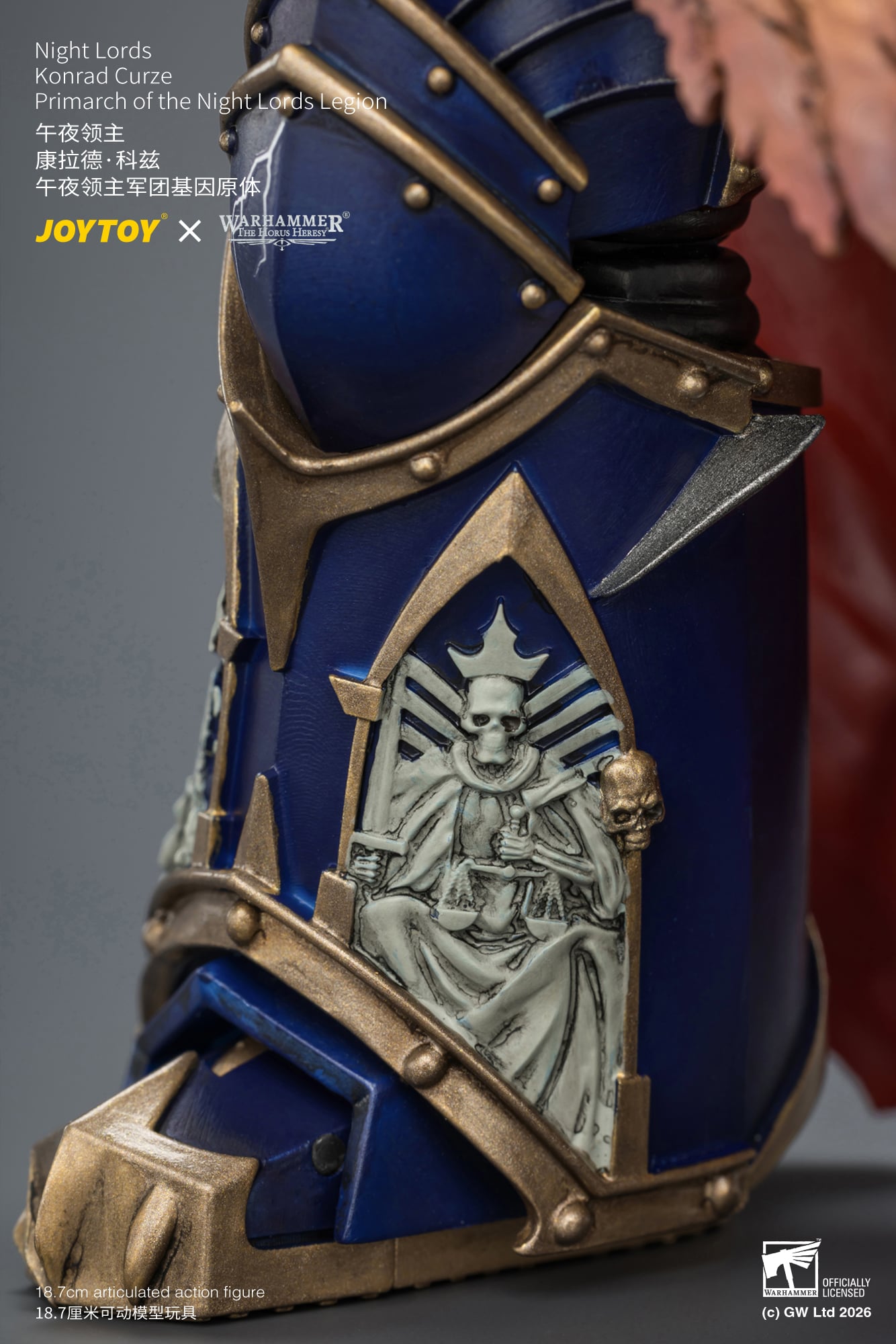 Warhammer: The Horus Heresy Night Lords Konrad Curze Primarch of the Night Lords Legion 1/18 Scale Action Figure Gallery Image 24