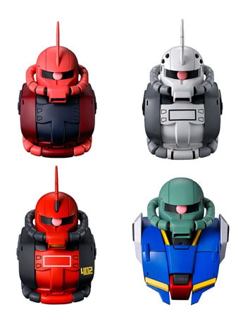 Image of Mobile Suit Gundam Ichibansho Zakka Zaku Head Magnet (Universal Century Saga Interlude) Box of 4 Magnets