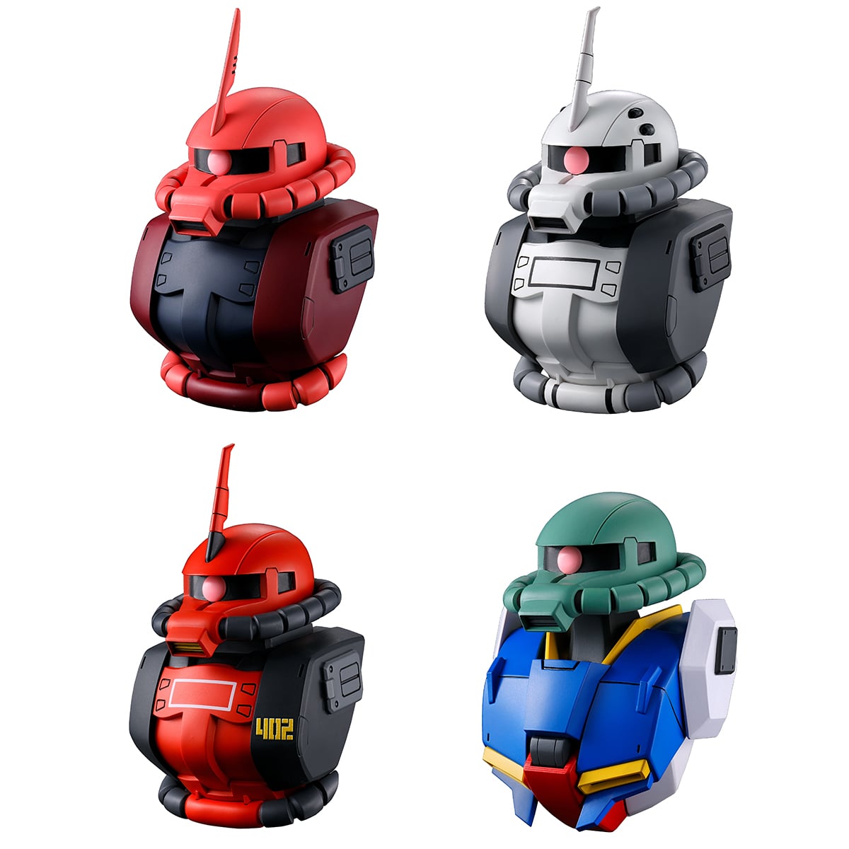 Mobile Suit Gundam Ichibansho Zakka Zaku Head Magnet (Universal Century Saga Interlude) Box of 4 Magnets Gallery Image 4