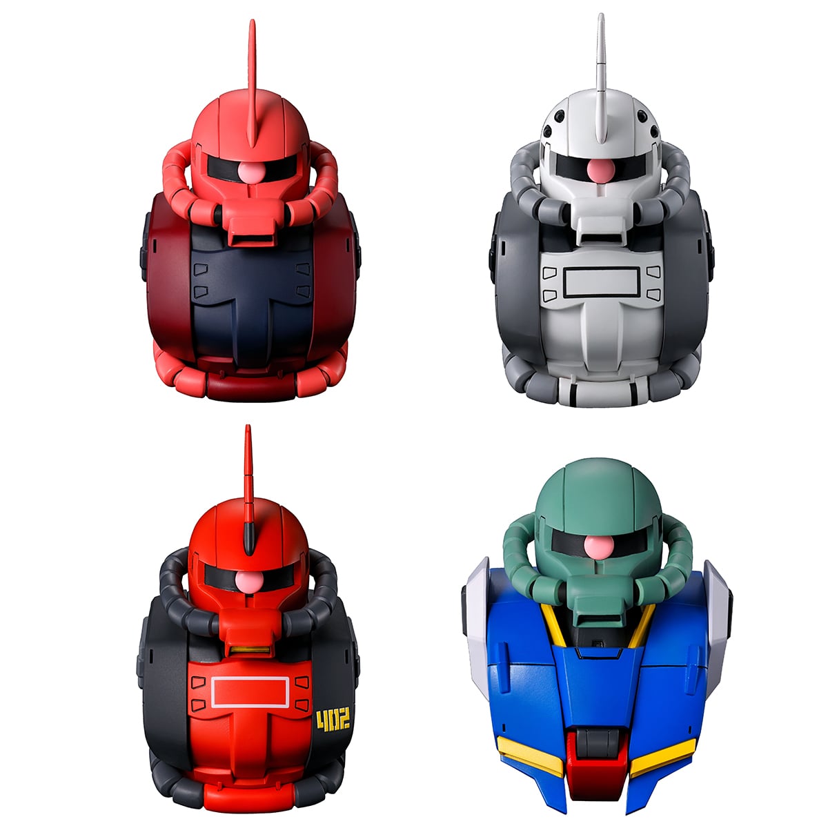 Mobile Suit Gundam Ichibansho Zakka Zaku Head Magnet (Universal Century Saga Interlude) Box of 4 Magnets Gallery Image 3